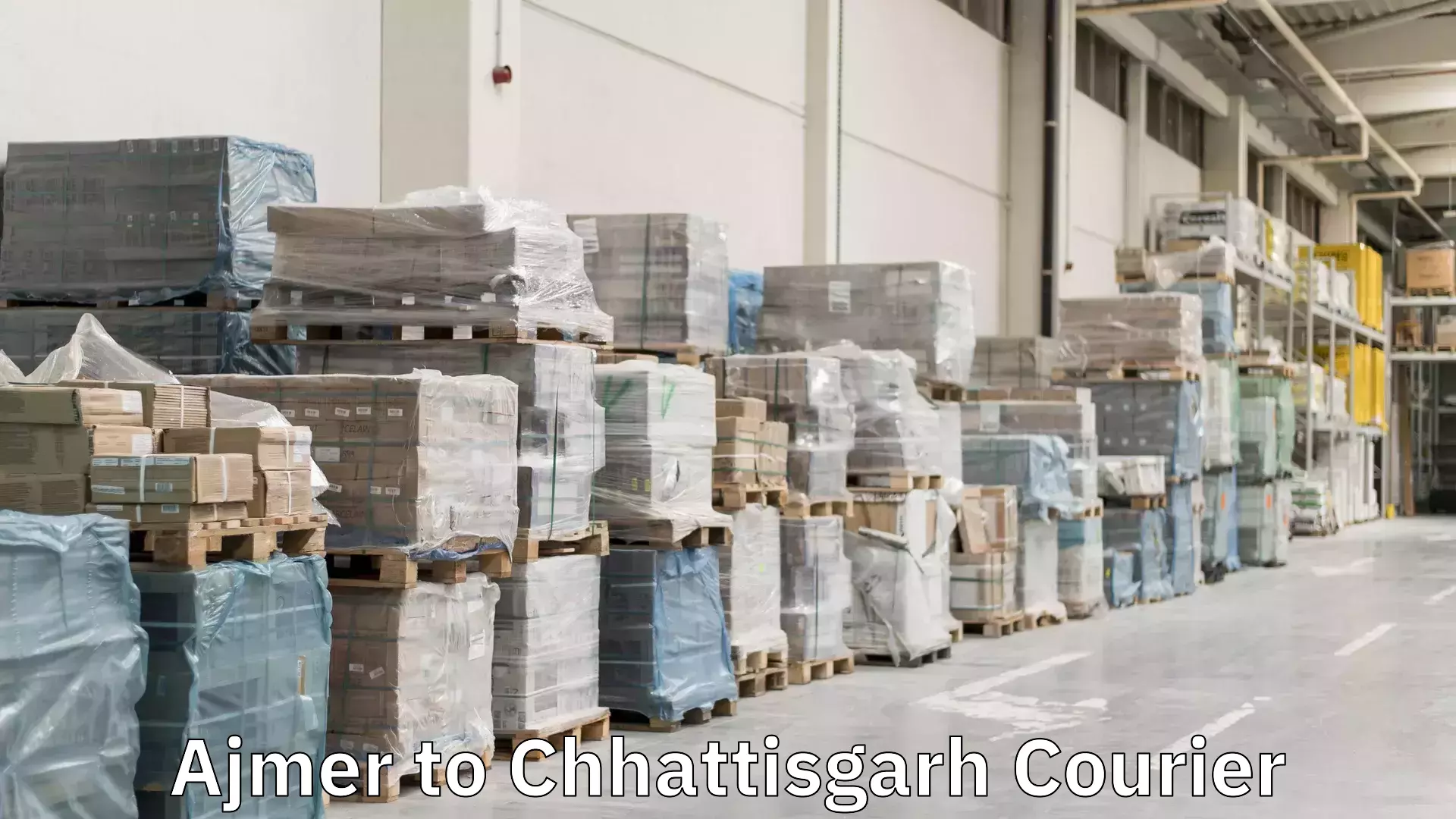 Automated shipping processes Ajmer to Chhattisgarh
