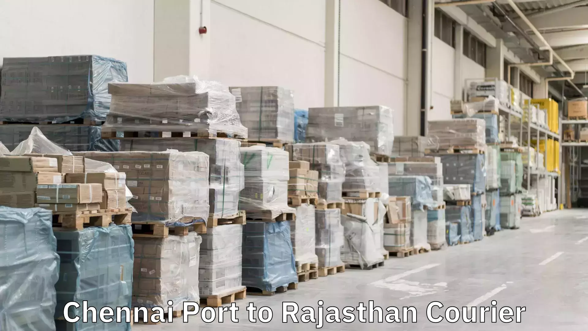 Door-to-door freight service in Chennai Port to Rajasthan