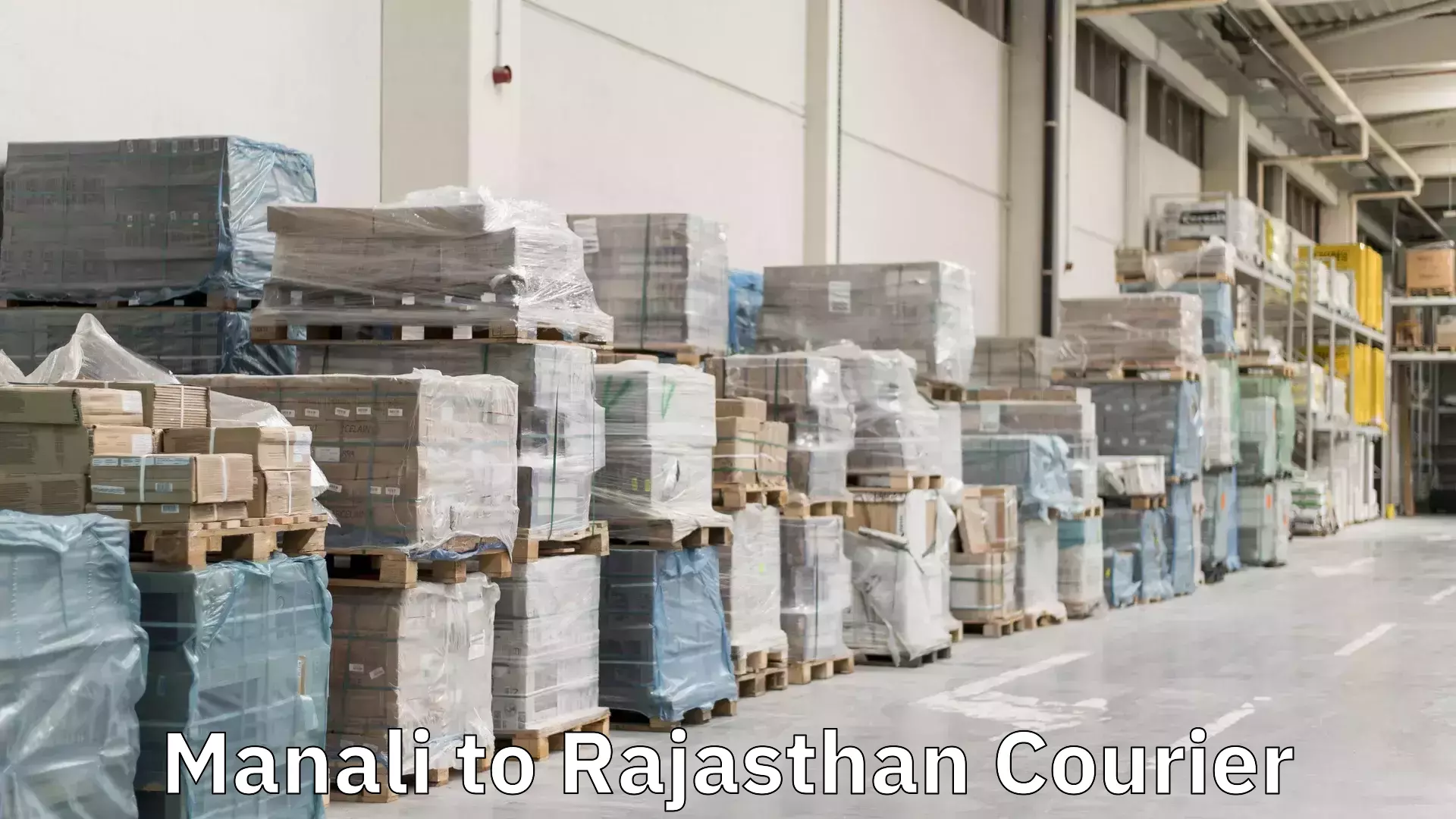 Courier service booking Manali to Rajasthan