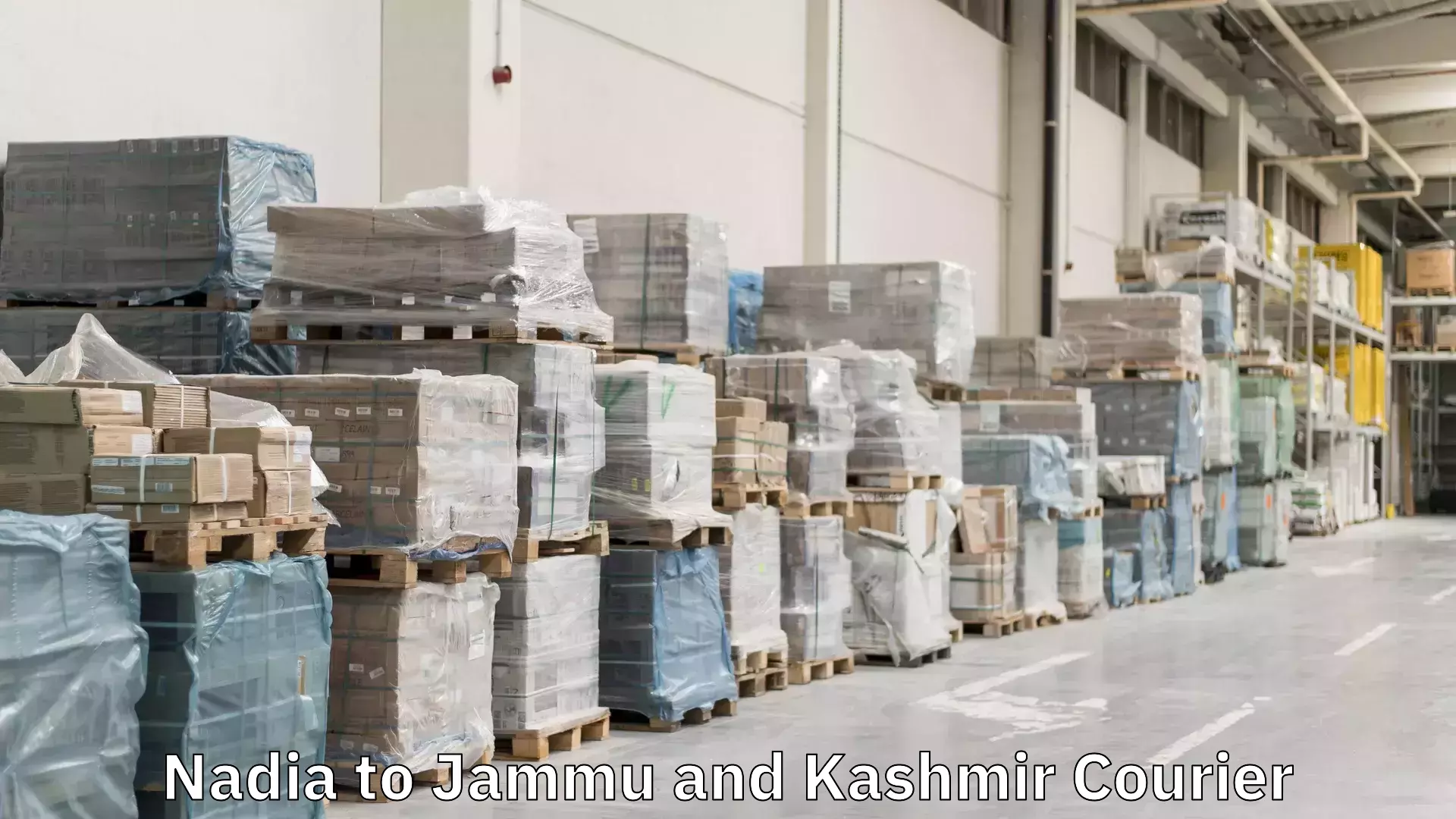Reliable courier service Nadia to Jammu and Kashmir