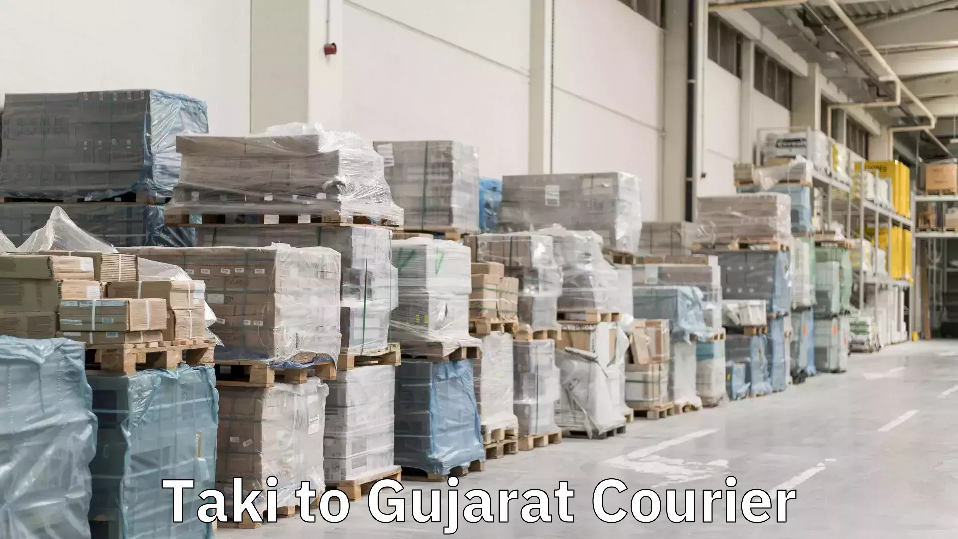 Courier service efficiency Taki to Dholka