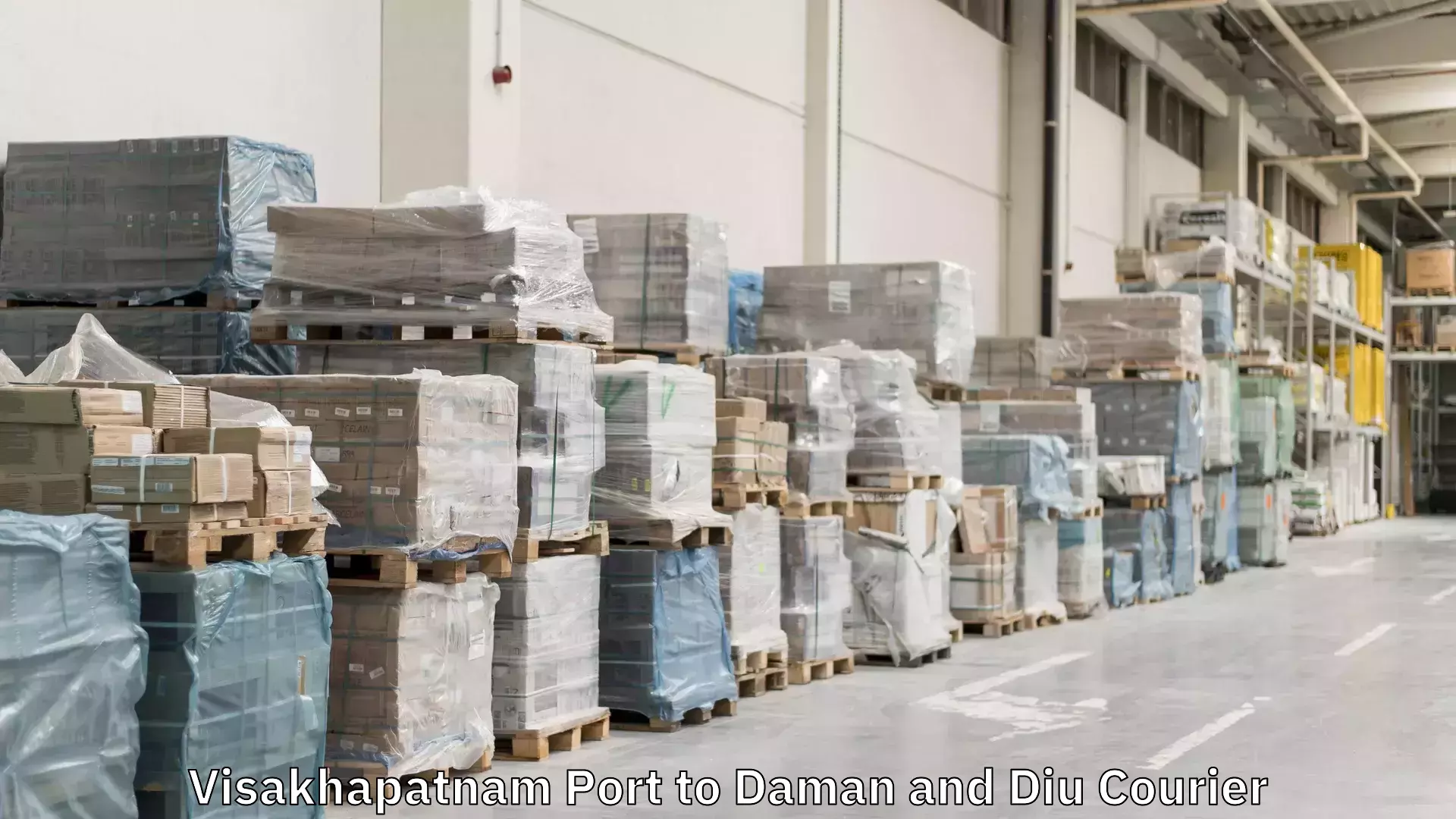 Efficient logistics management Visakhapatnam Port to Daman and Diu