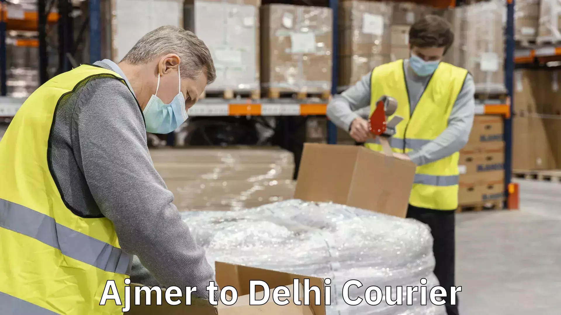 Custom courier rates in Ajmer to Guru Gobind Singh Indraprastha University New Delhi