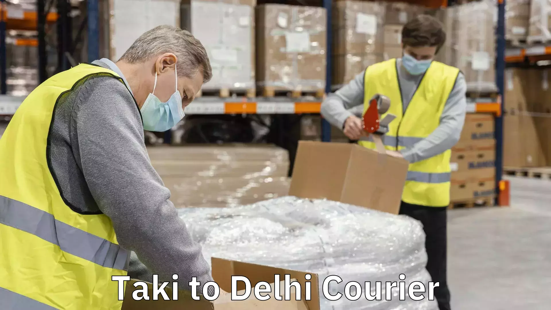 Courier service booking Taki to Delhi