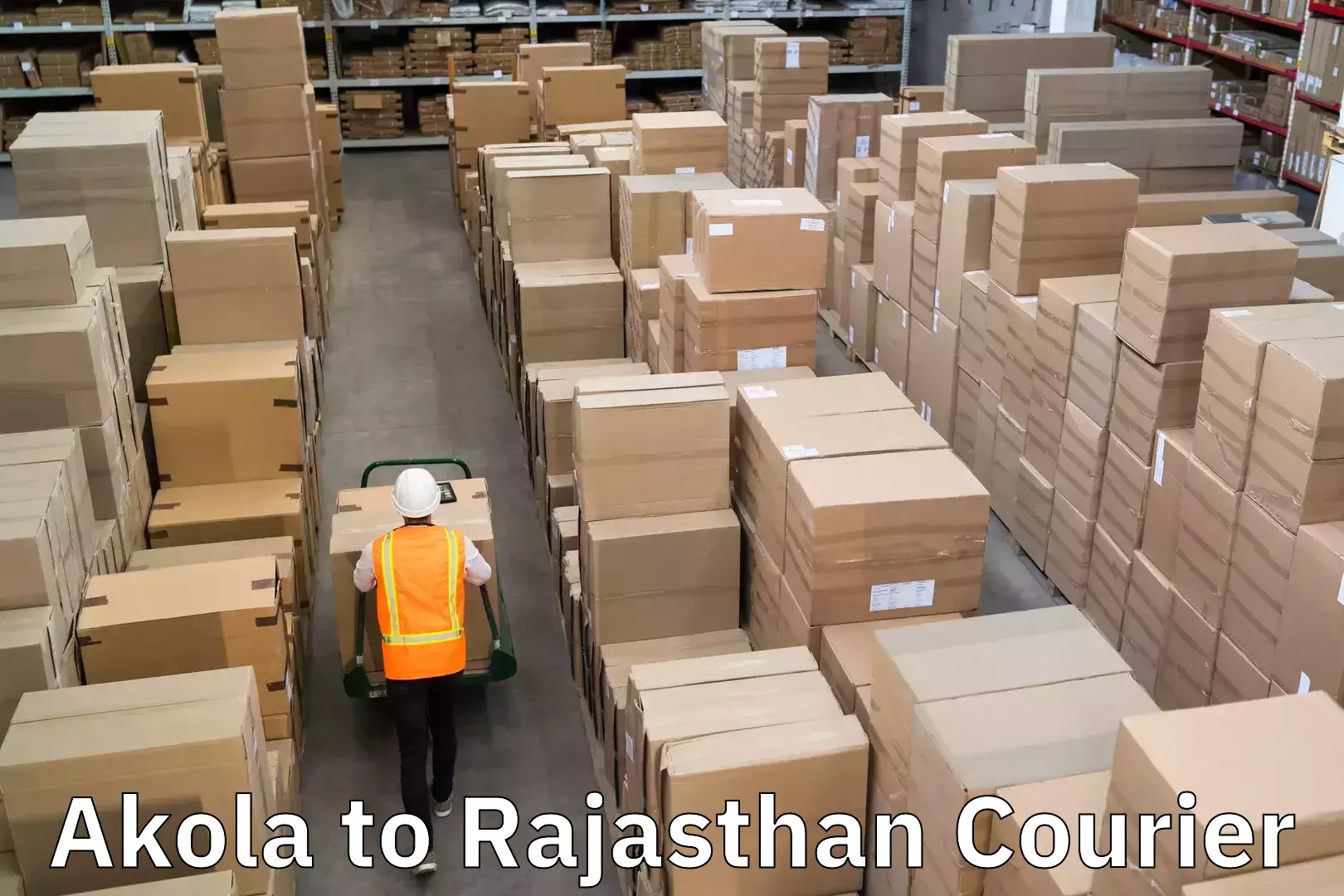 Express package delivery Akola to Rajasthan