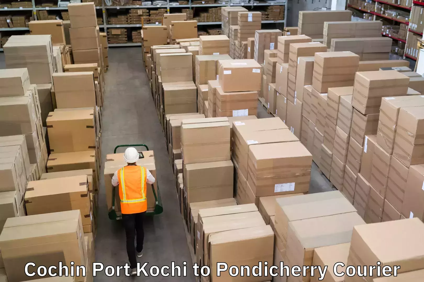 Flexible parcel services in Cochin Port Kochi to Sri Balaji Vidyapeeth Mahatma Gandhi Medical College Campus Puducherry