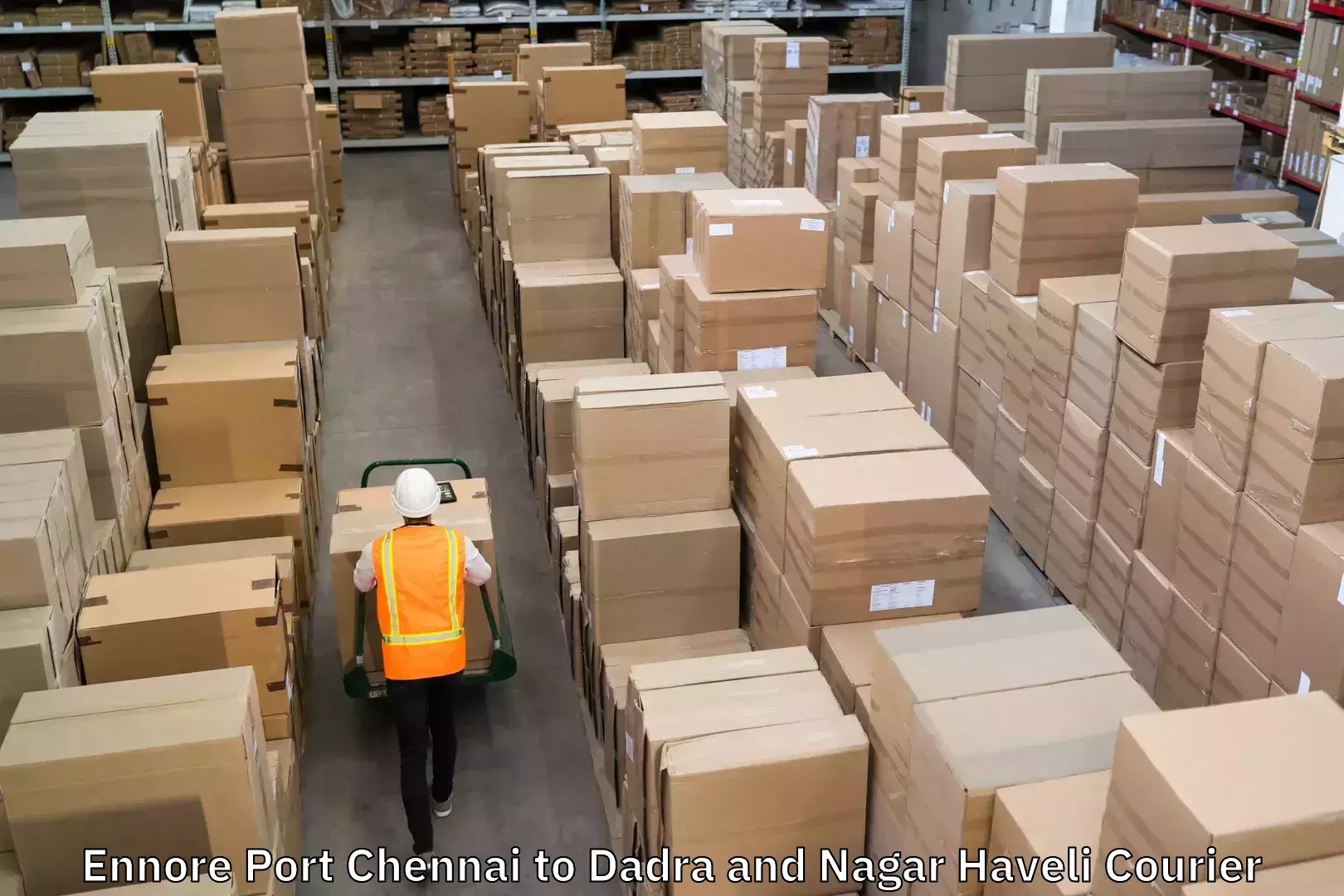 High value parcel delivery Ennore Port Chennai to Dadra and Nagar Haveli