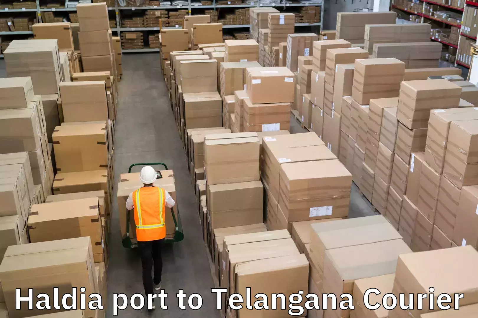 Automated shipping processes Haldia port to Telangana