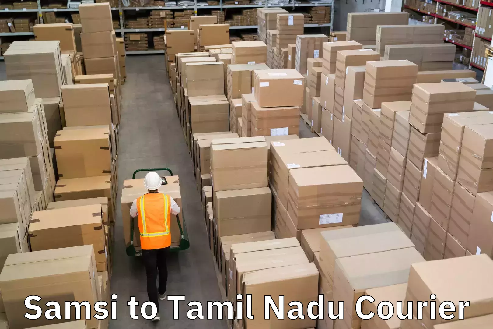 Multi-city courier Samsi to Tamil Nadu