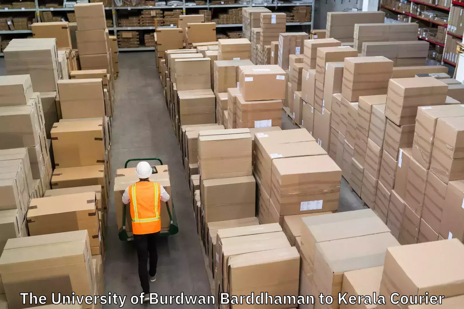 Overnight delivery services The University of Burdwan Barddhaman to Kerala