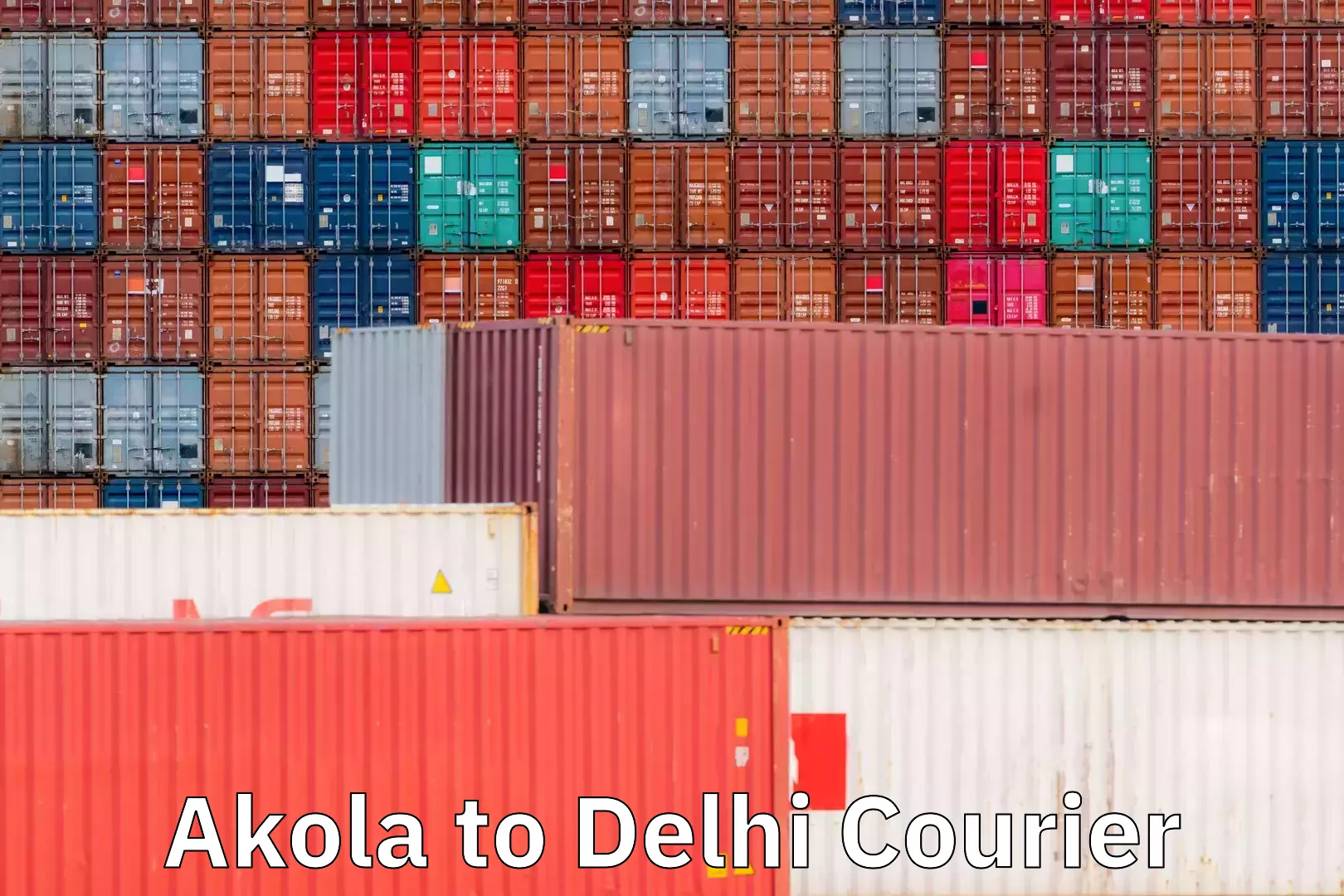 Local courier options Akola to Naraina Industrial Estate