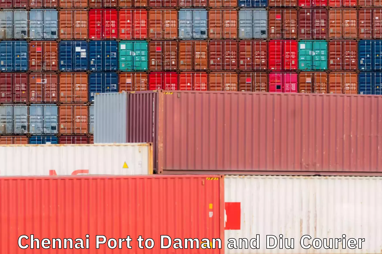 Affordable parcel service Chennai Port to Daman and Diu