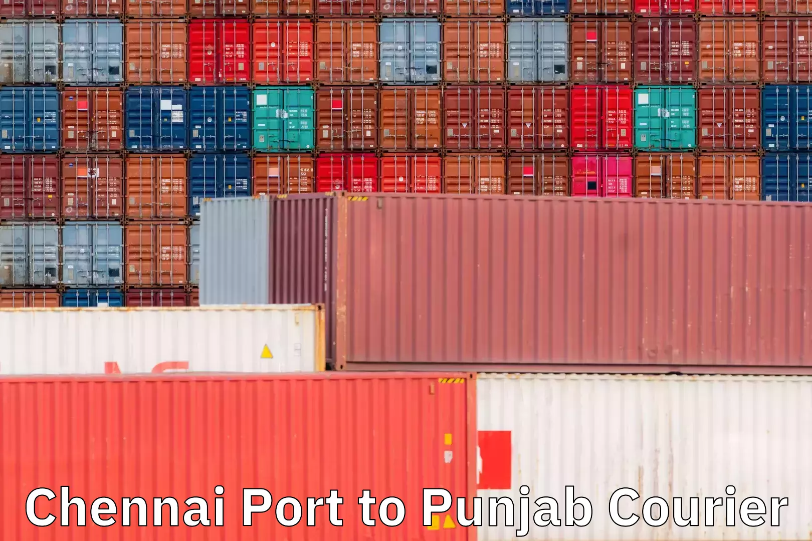 Courier service comparison Chennai Port to Punjab