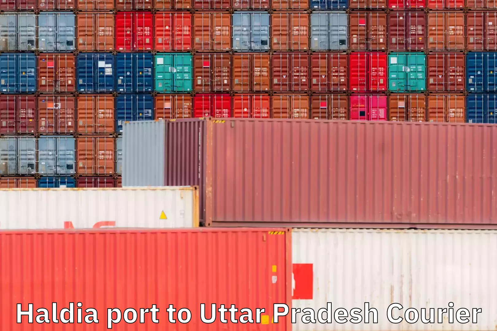 Same day shipping Haldia port to Uttar Pradesh