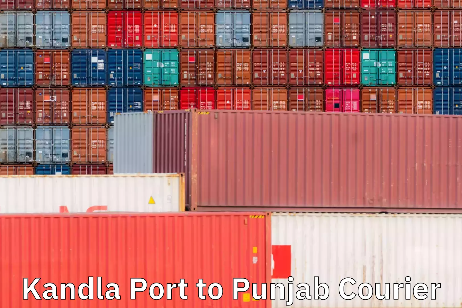 E-commerce logistics support Kandla Port to Sirhind Fatehgarh