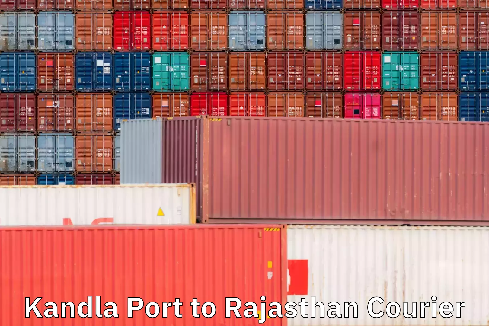 Affordable parcel service Kandla Port to Rajasthan