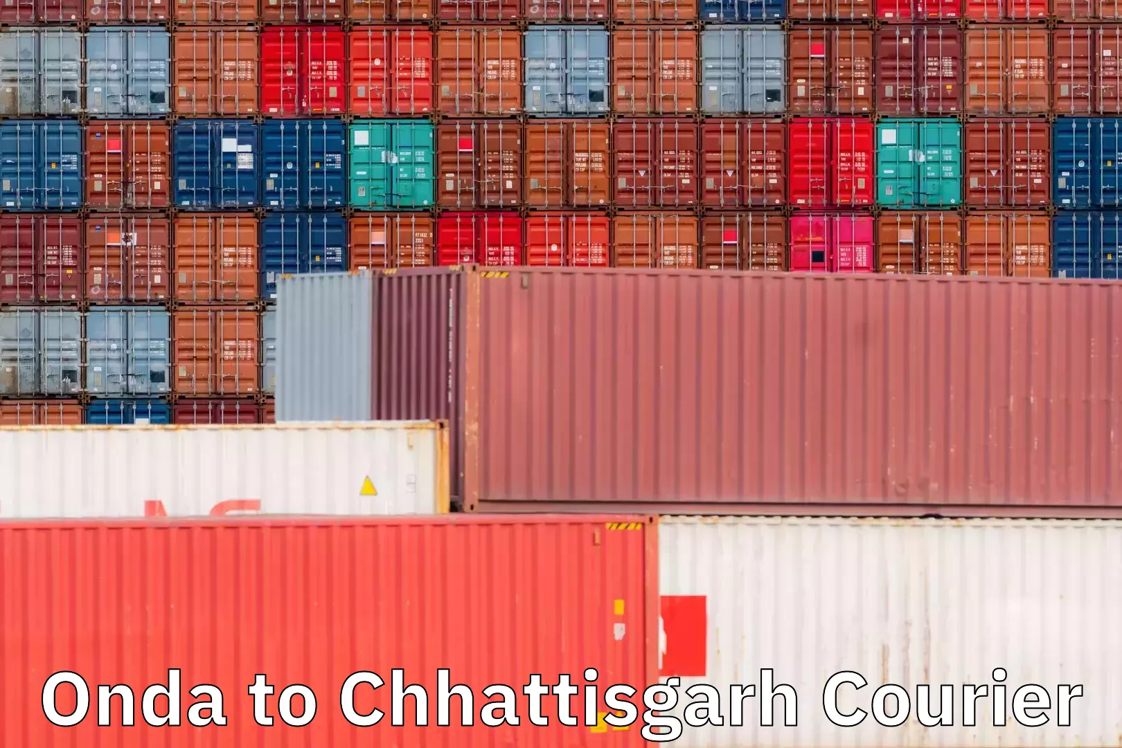 Commercial shipping rates Onda to Chhattisgarh