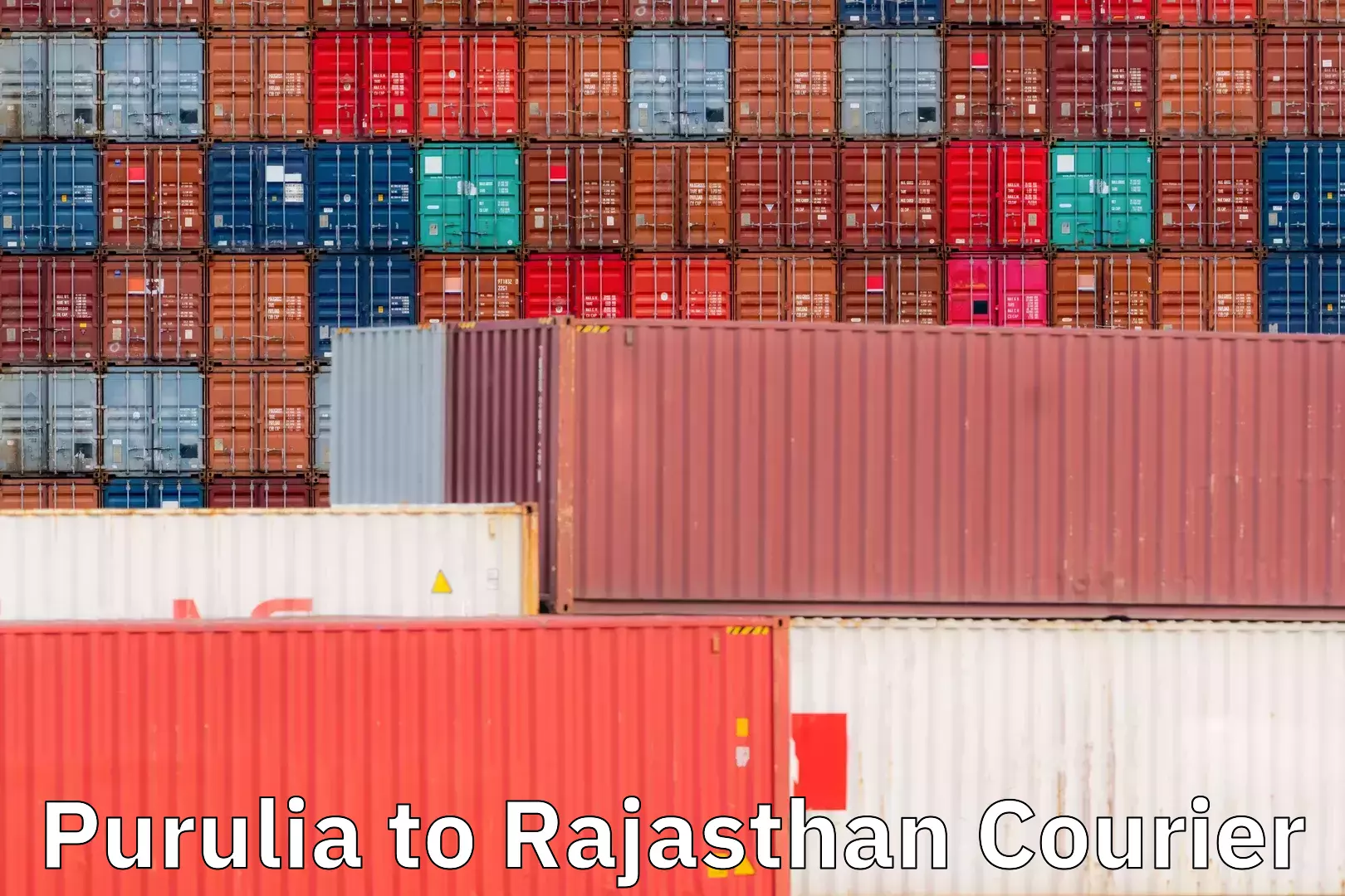 Seamless shipping service Purulia to Rajasthan