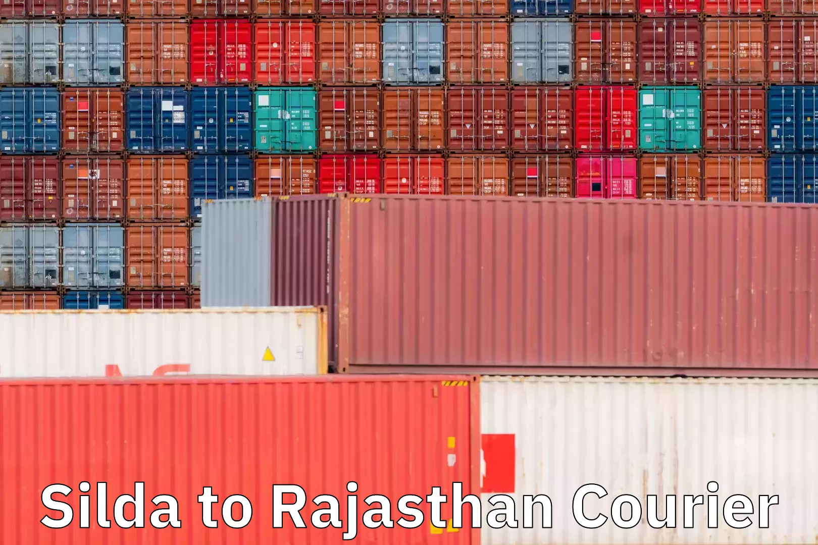 Courier dispatch services Silda to Rajasthan