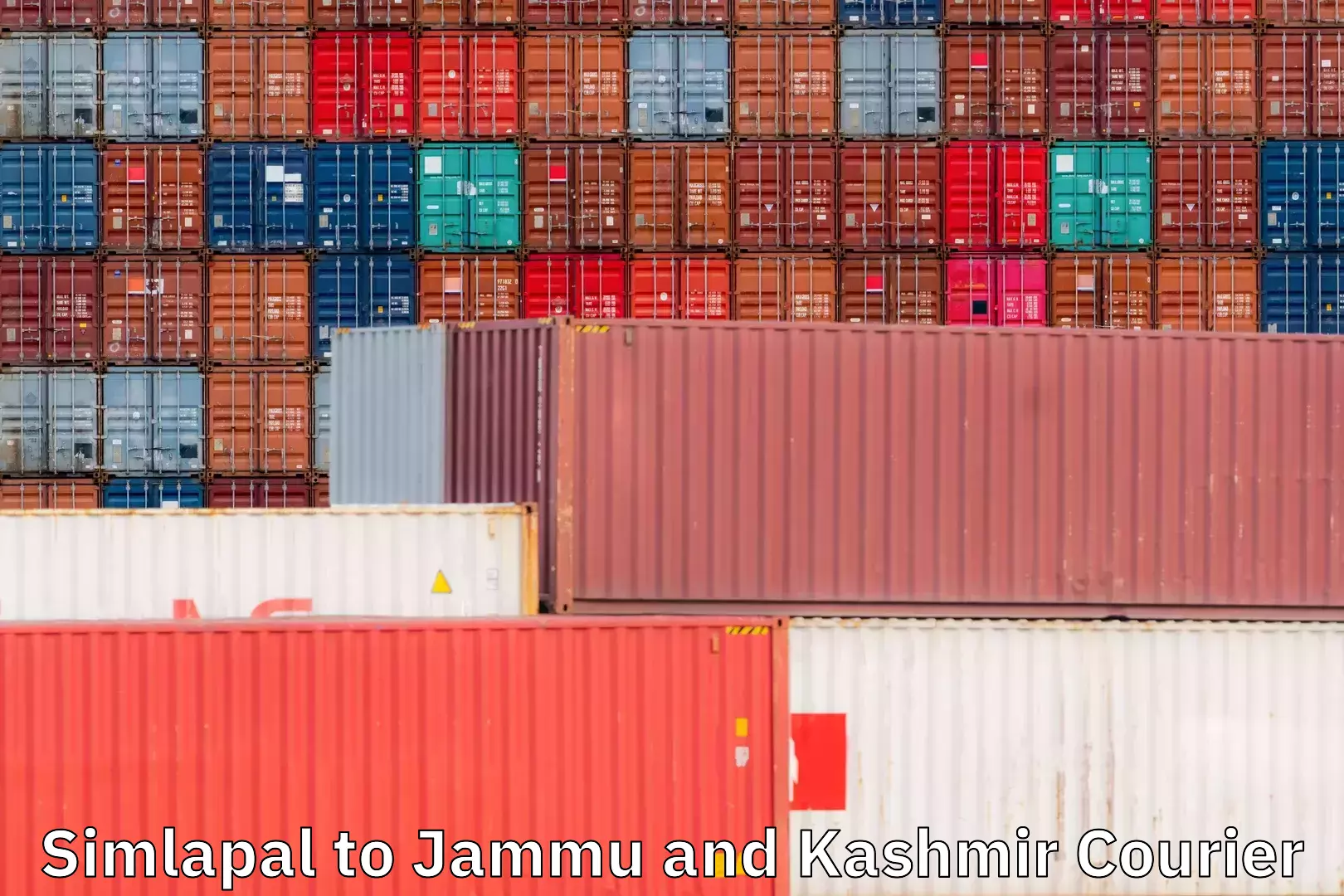 Track and trace shipping Simlapal to Jammu and Kashmir