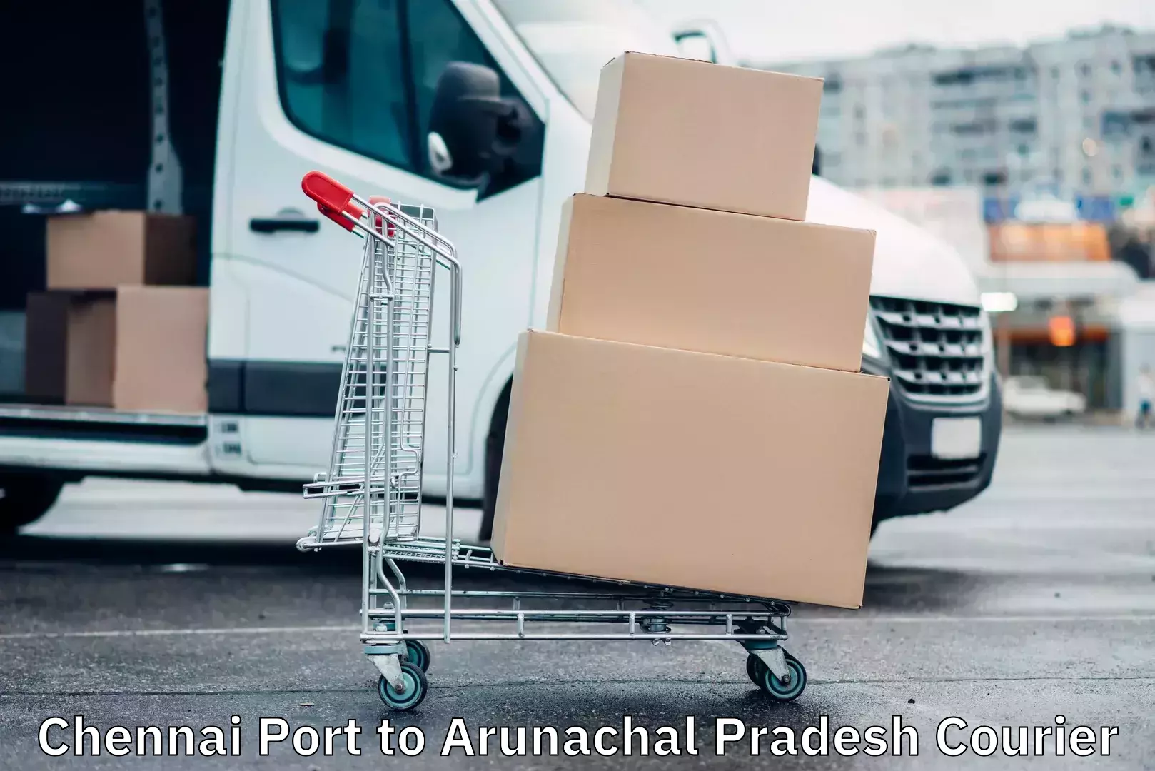 High value parcel delivery Chennai Port to West Siang