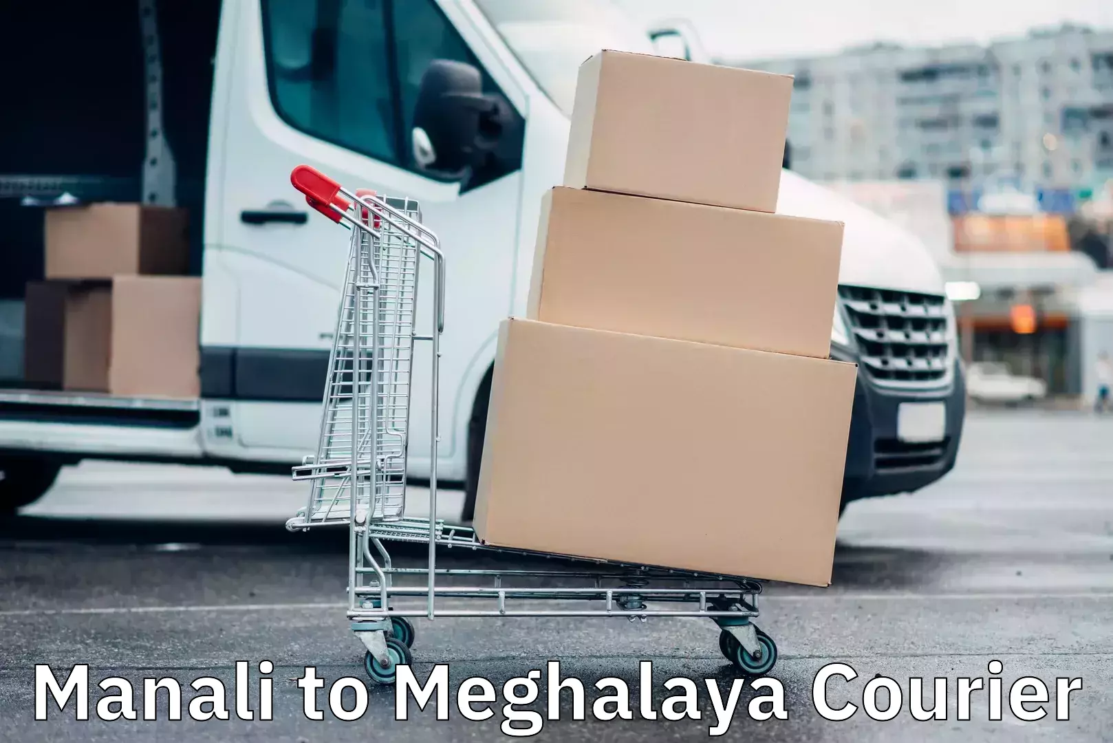 Efficient parcel tracking Manali to NIT Meghalaya