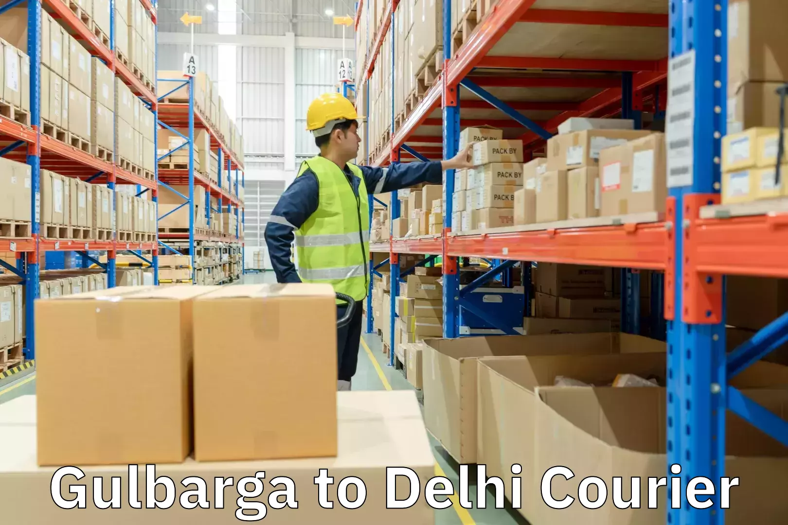 Business delivery service Gulbarga to Naraina Industrial Estate