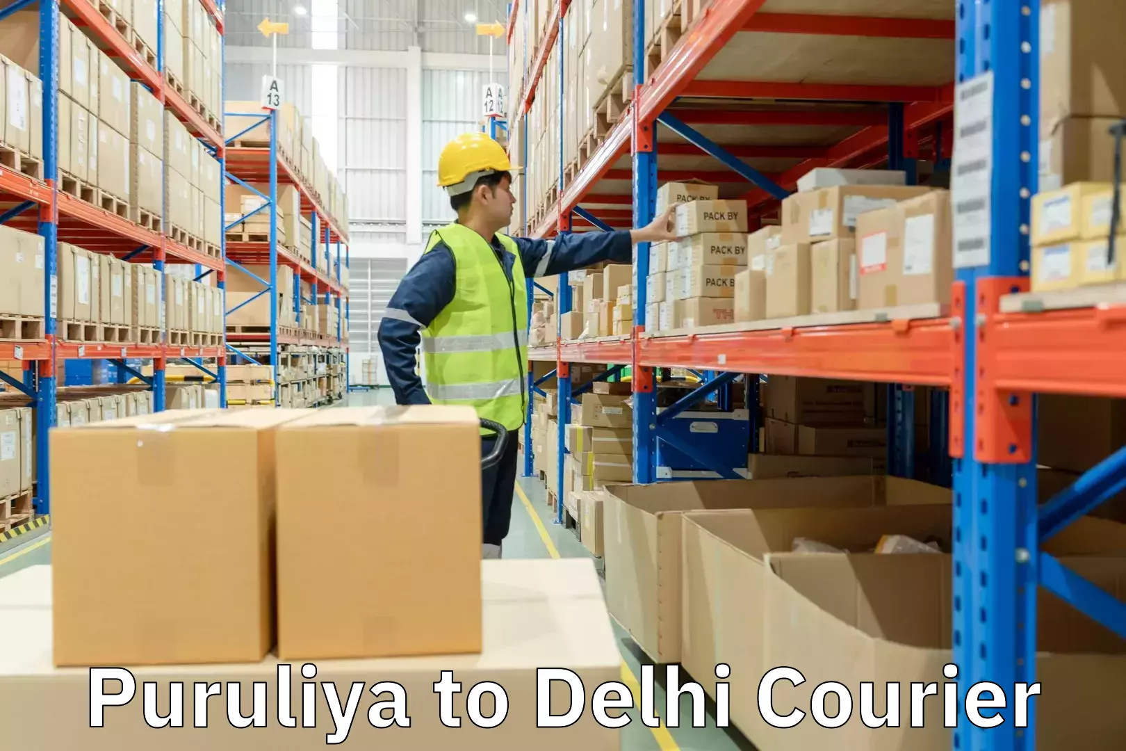 High-priority parcel service Puruliya to Delhi