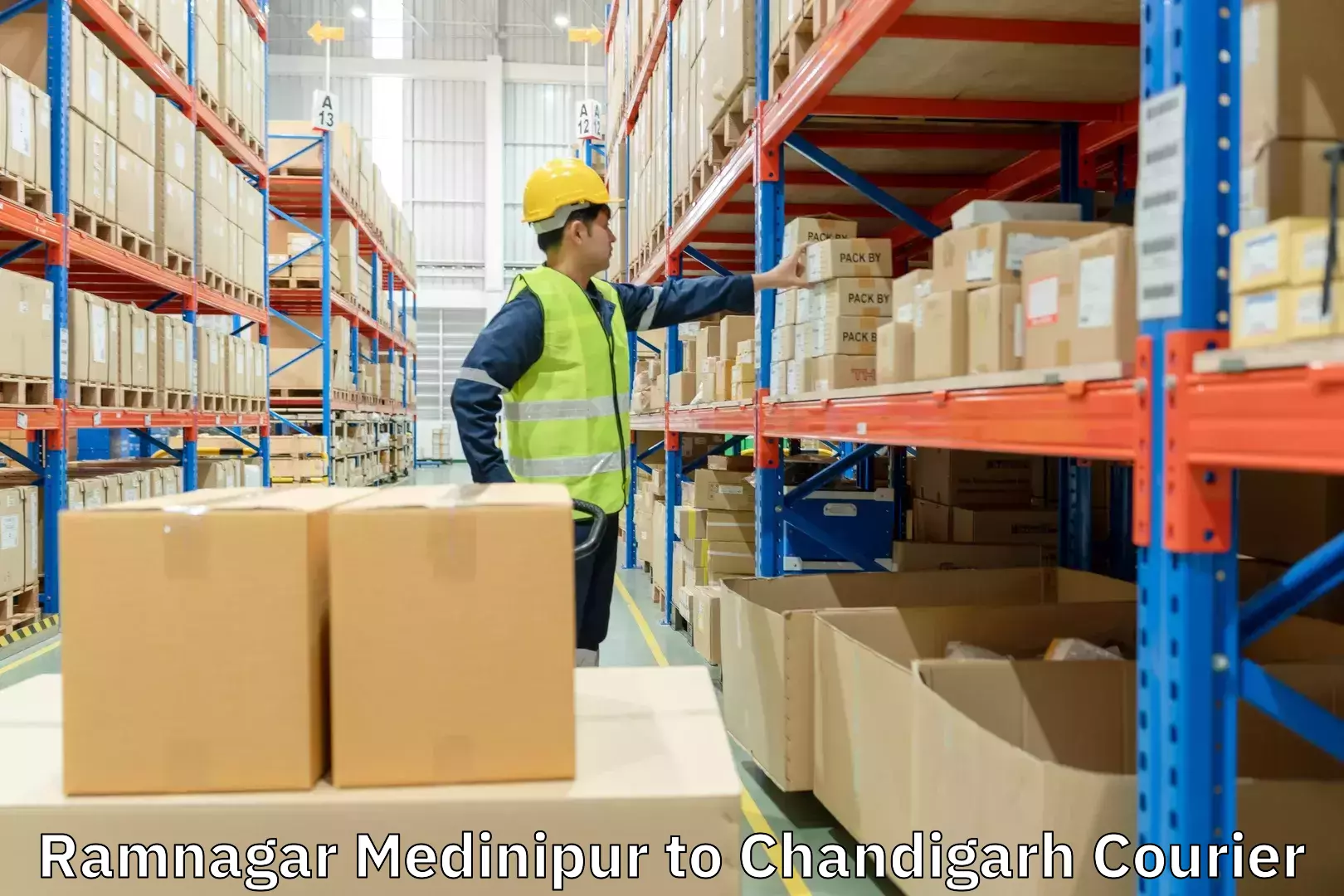 Affordable parcel service in Ramnagar Medinipur to Panjab University Chandigarh