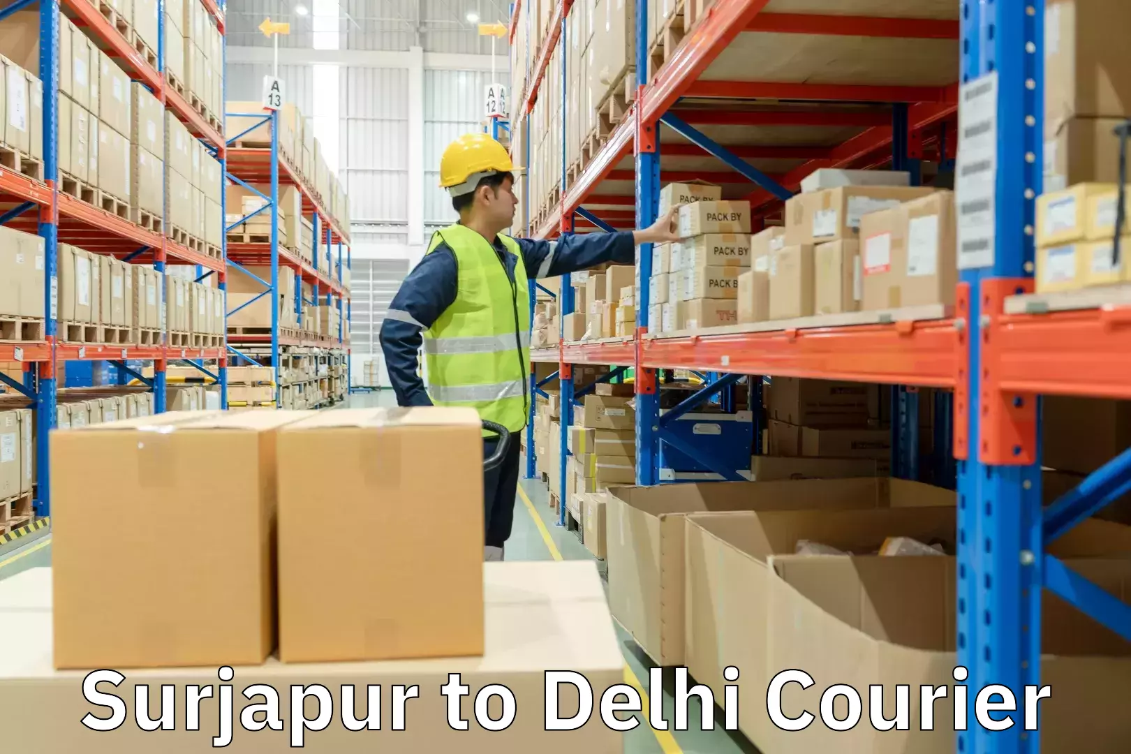 Optimized courier strategies Surjapur to Delhi Technological University DTU