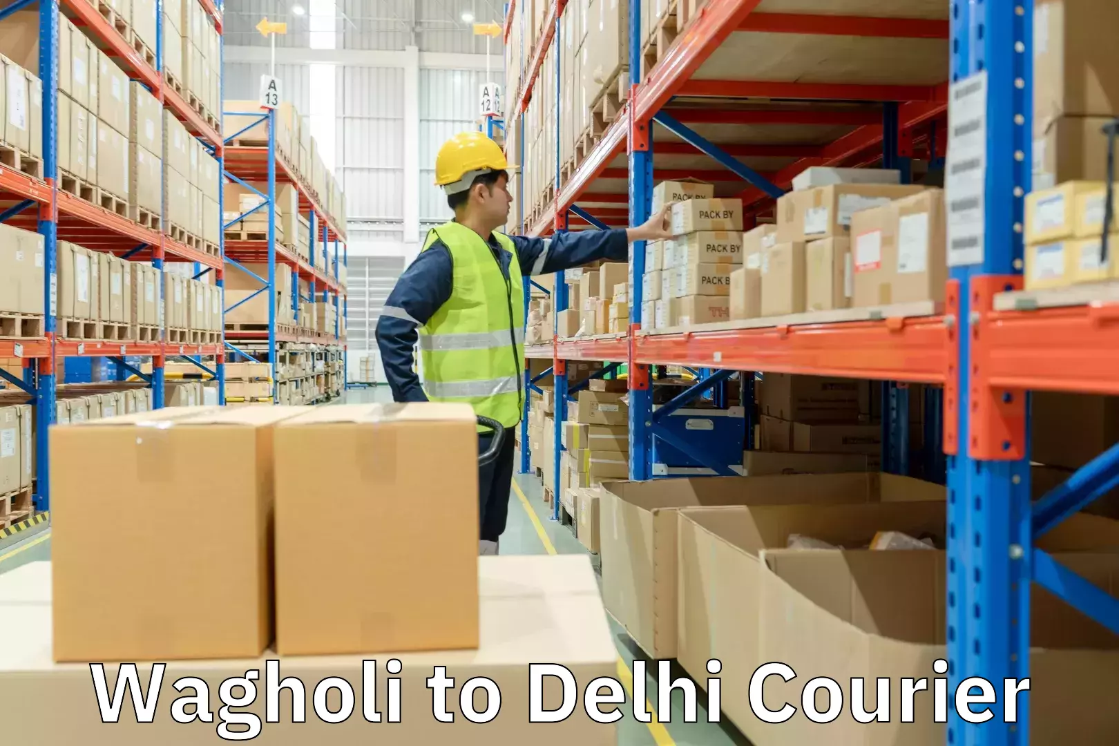 Next-day freight services Wagholi to Delhi