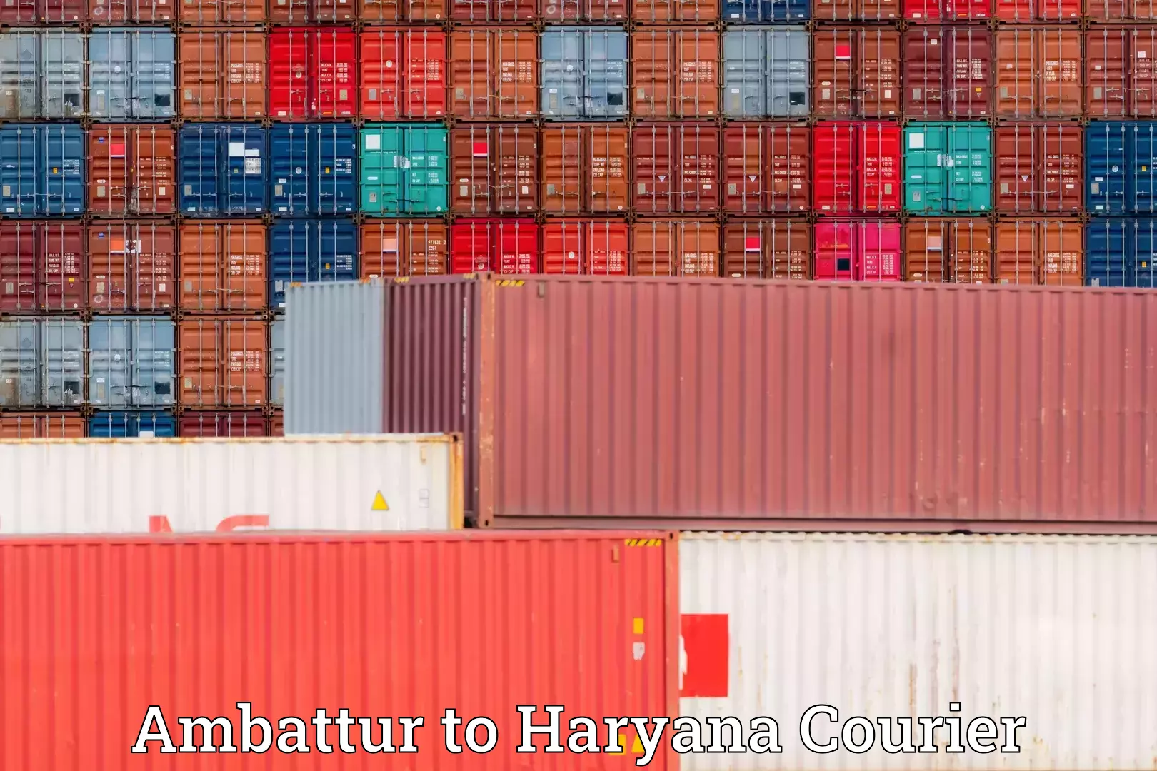Expert moving and storage Ambattur to Haryana