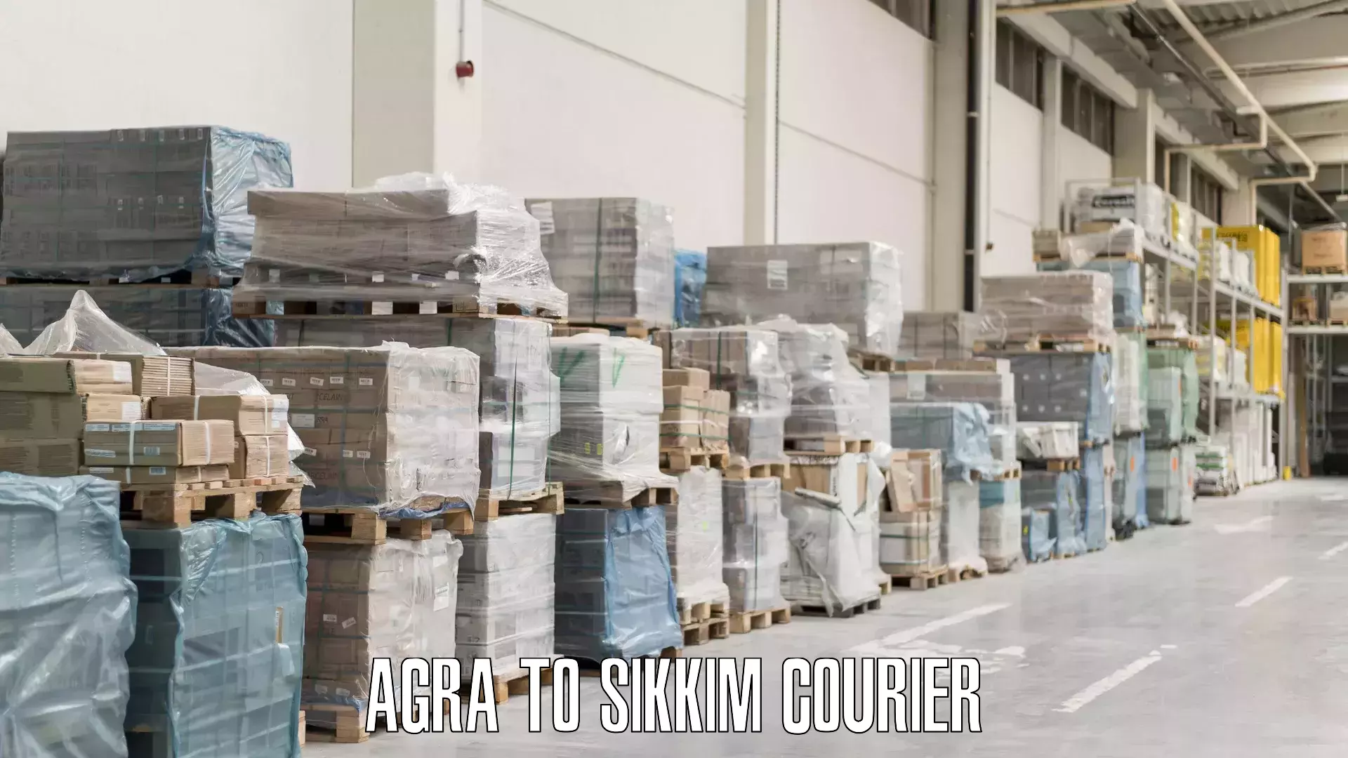 Baggage shipping logistics Agra to Sikkim