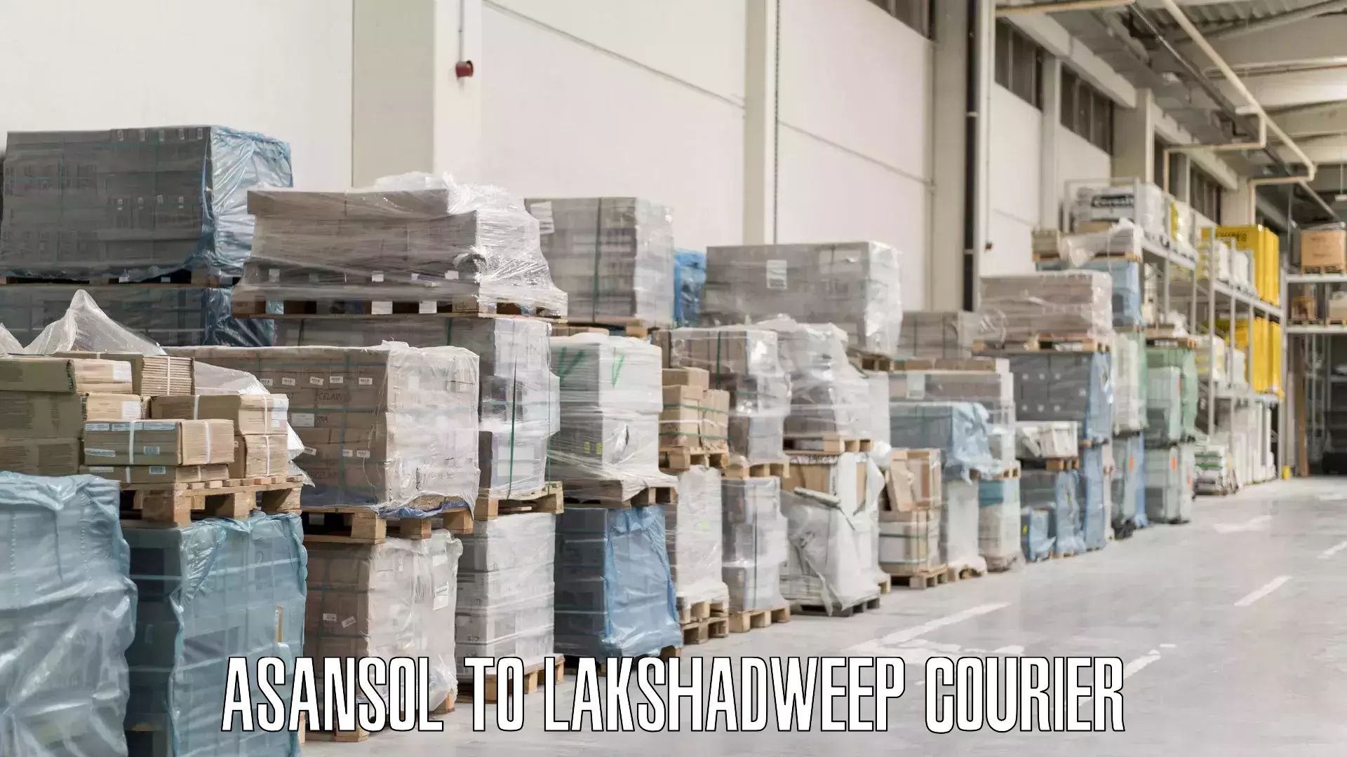 Luggage shipping discounts Asansol to Lakshadweep