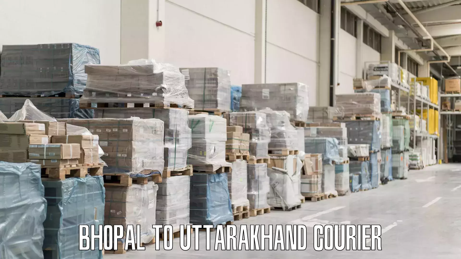 Overnight luggage courier Bhopal to Uttarakhand
