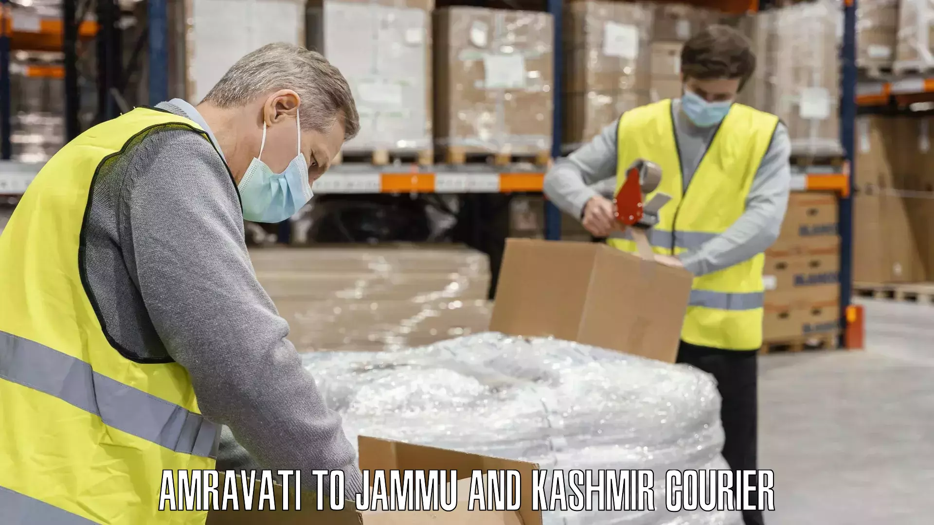 Luggage shipping specialists Amravati to Anantnag