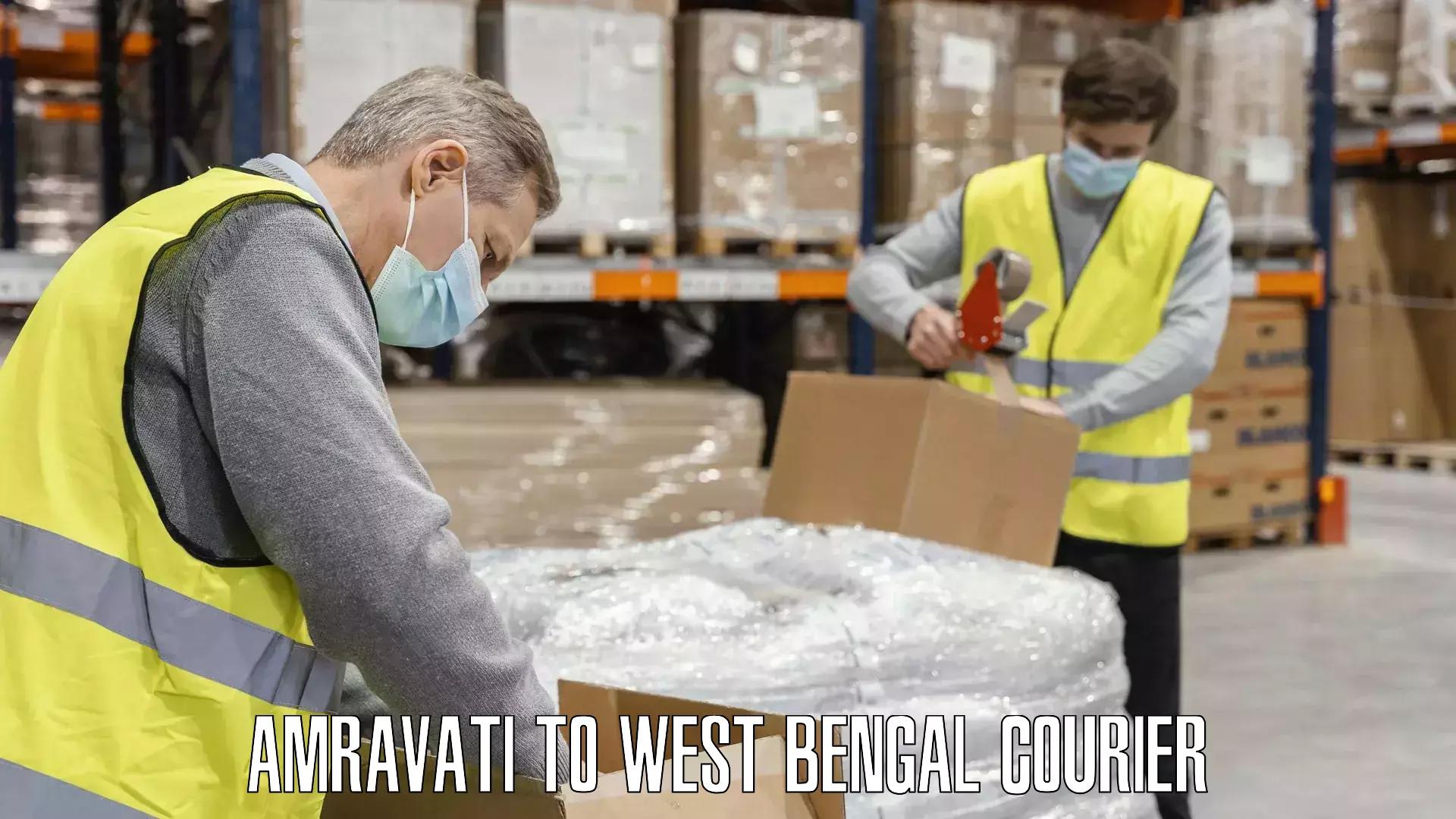 Fast track baggage delivery Amravati to West Bengal