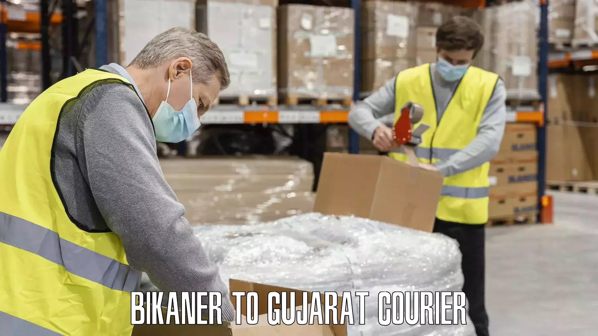 Expedited baggage courier Bikaner to Gujarat