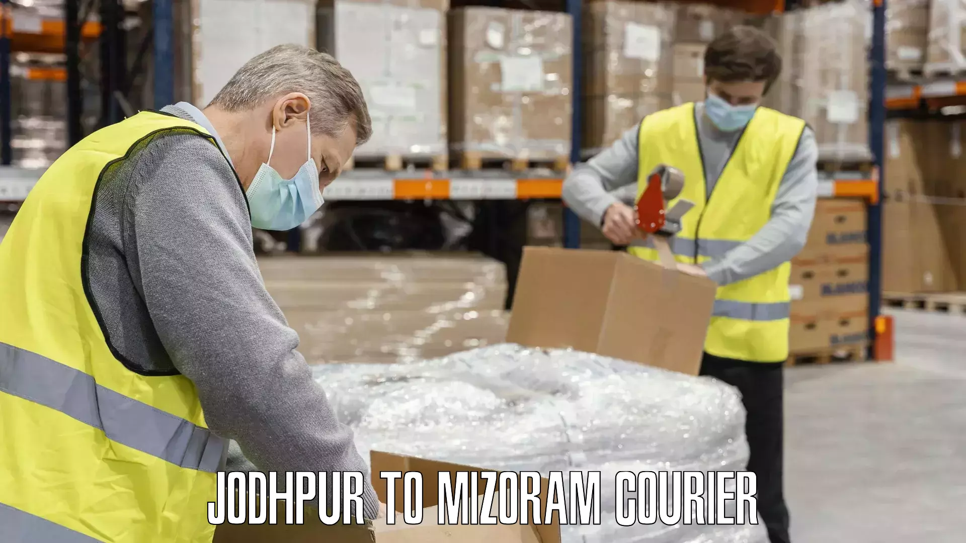 Luggage shipping service Jodhpur to Mizoram