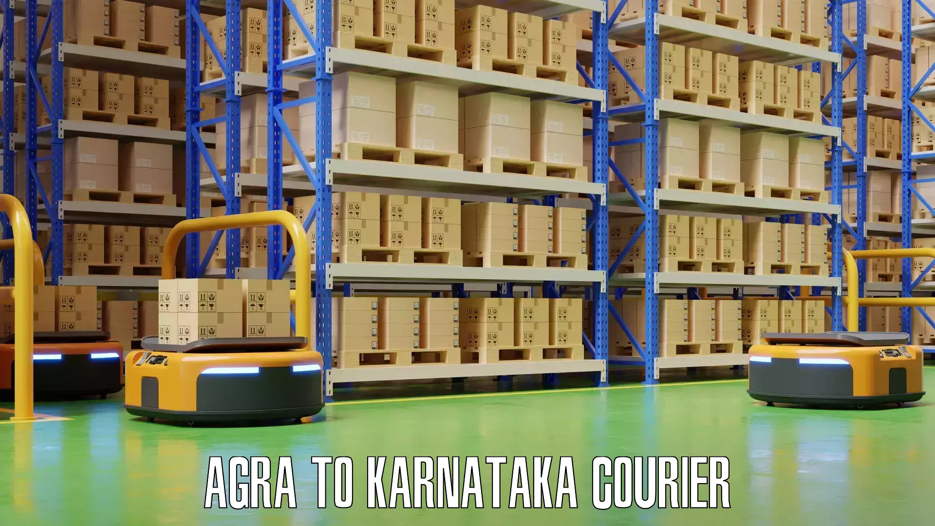 Baggage shipping schedule in Agra to Karnataka