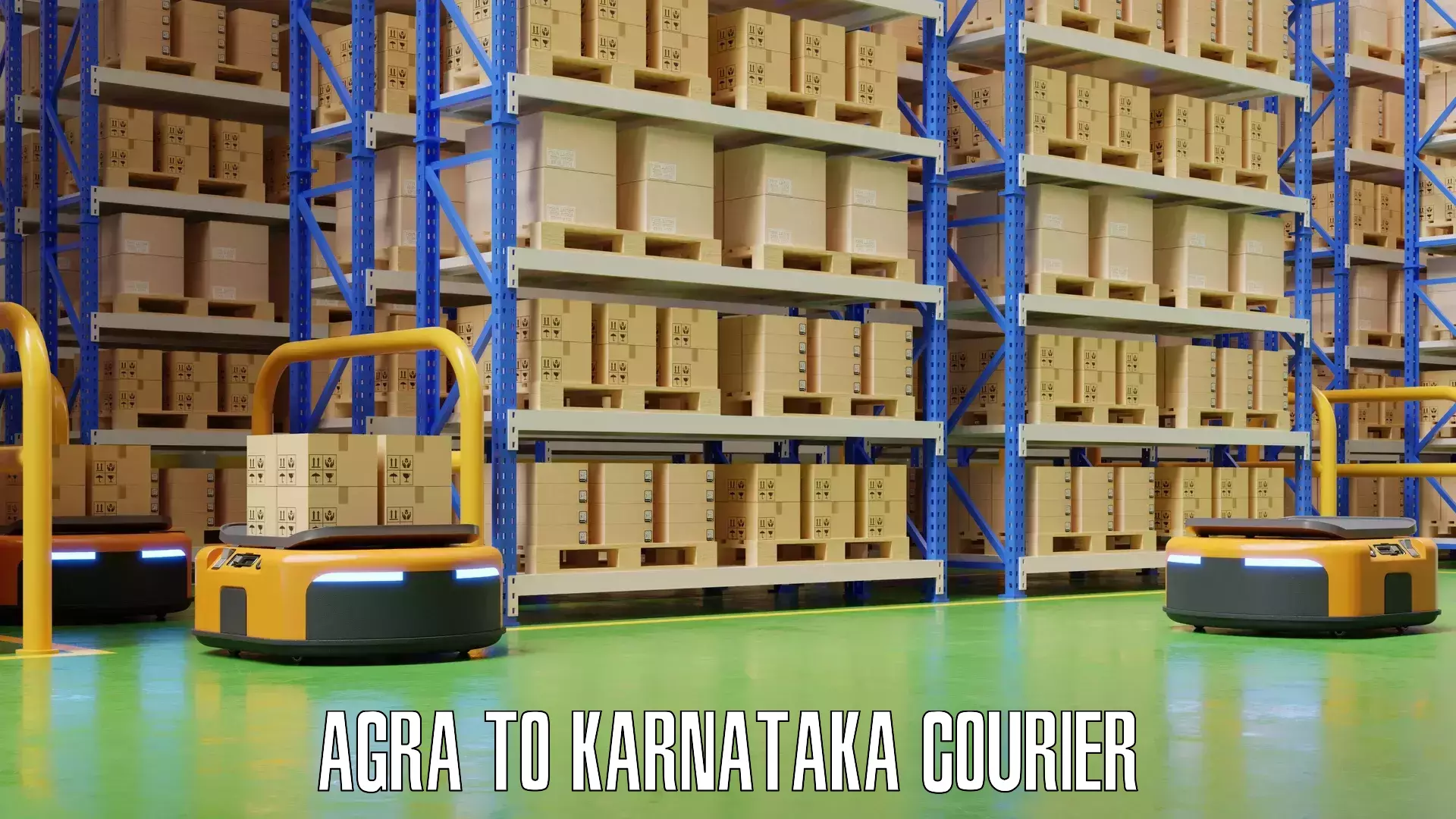 Luggage shipping estimate in Agra to NITTE Mangaluru