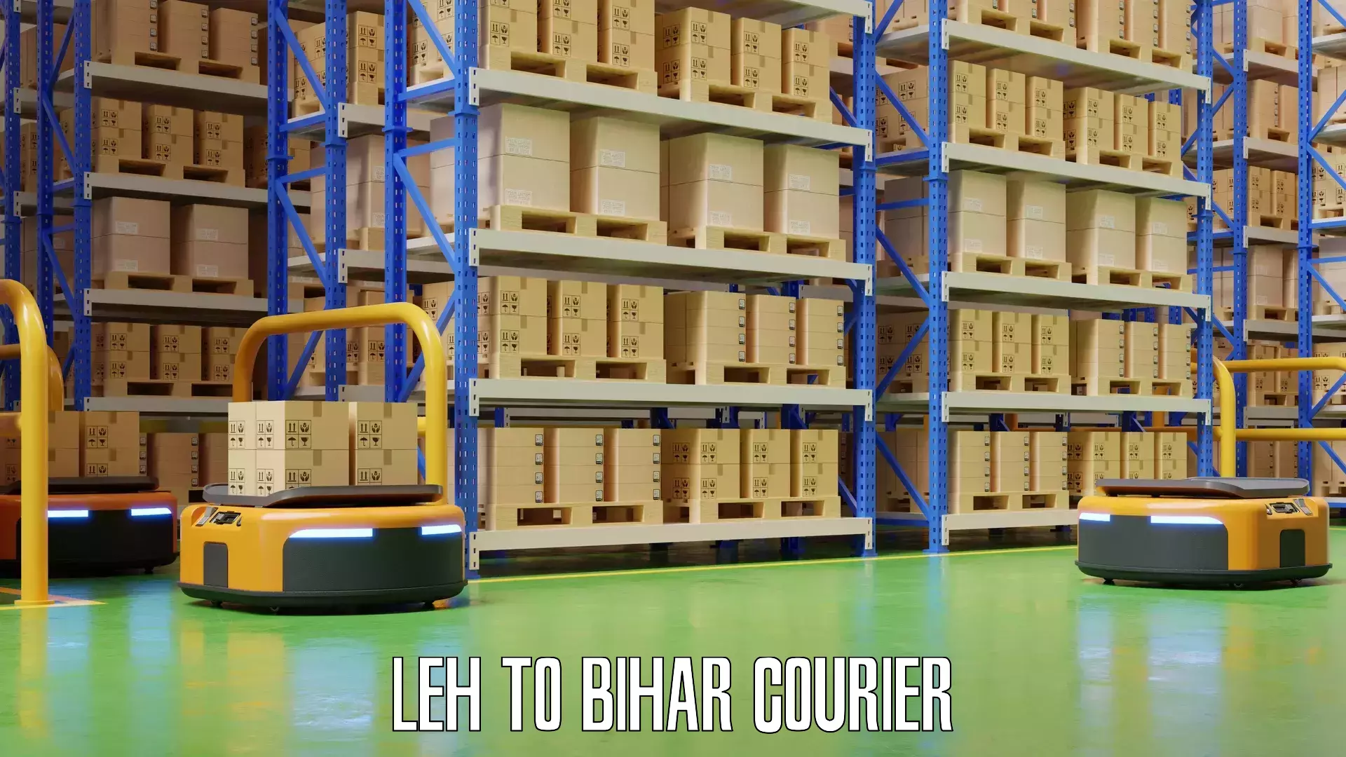 Luggage courier services Leh to Bihar