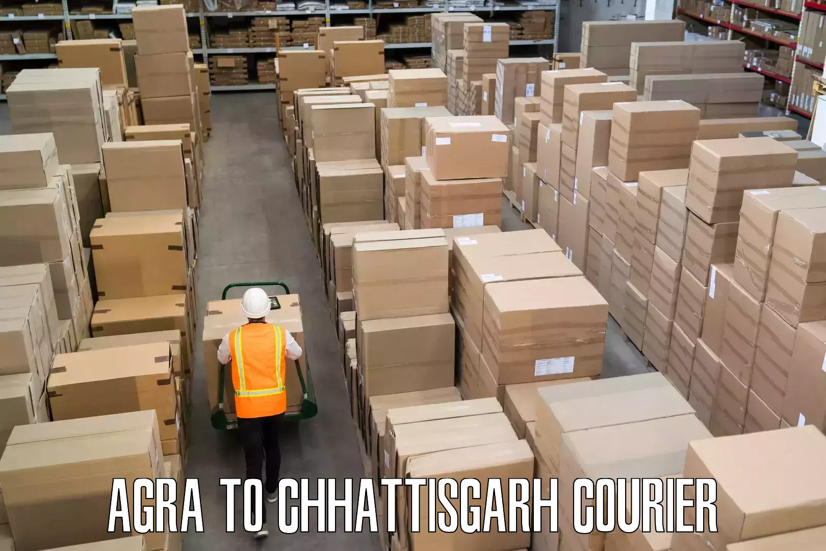 Baggage transport network Agra to Chhattisgarh