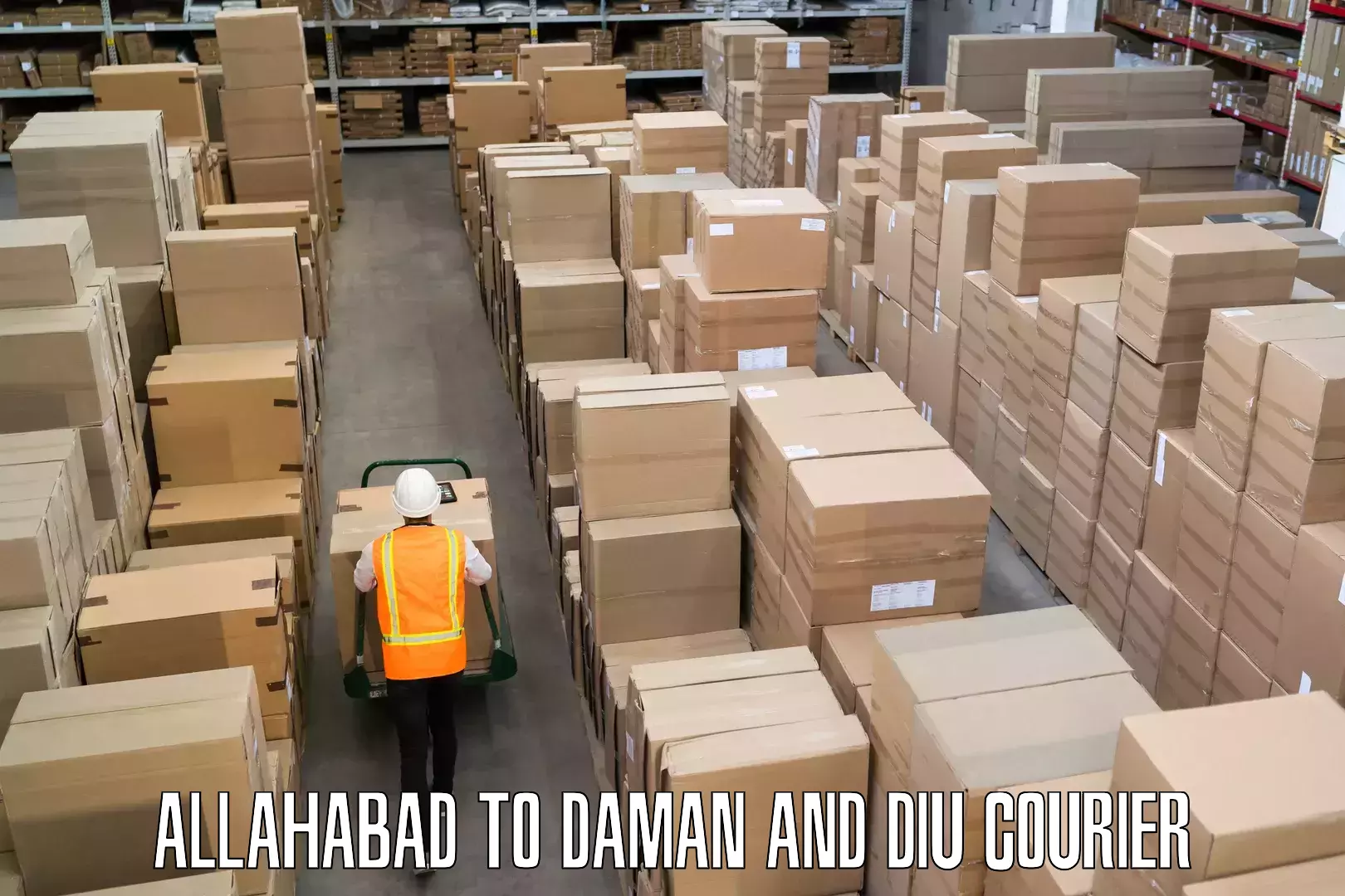 Holiday baggage shipping in Allahabad to Daman and Diu
