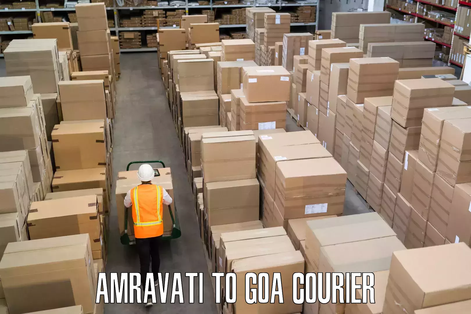Holiday season luggage delivery Amravati to Goa