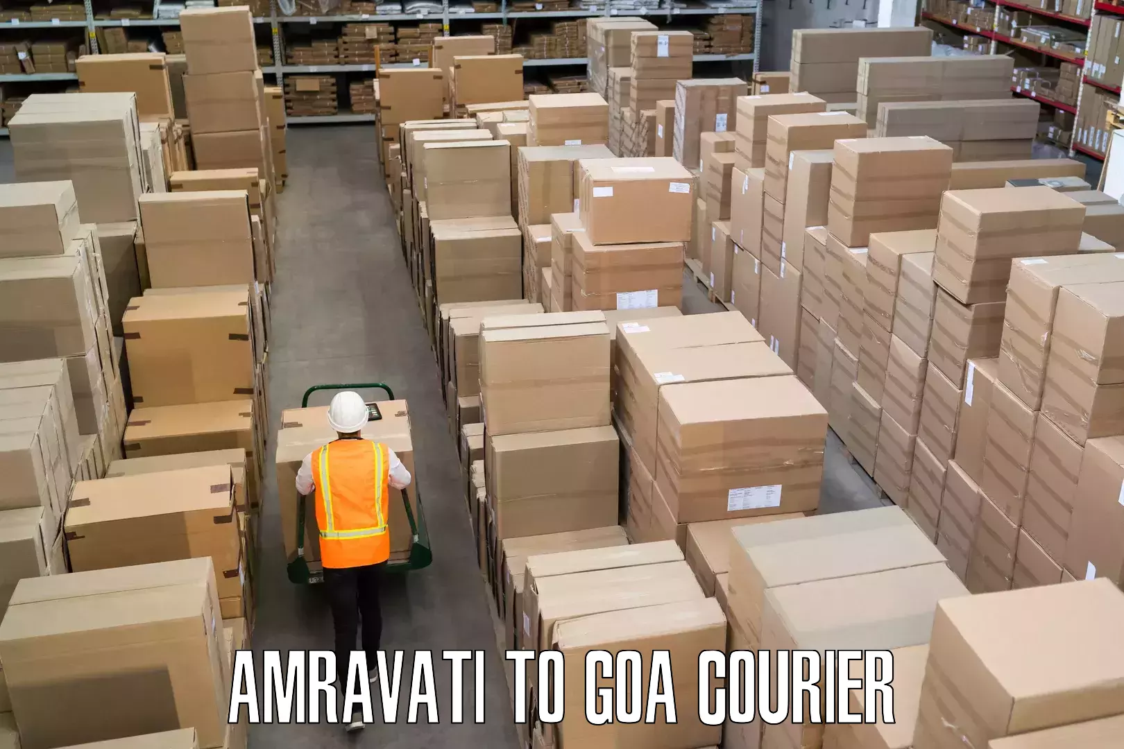 Flexible luggage courier service Amravati to Sanvordem