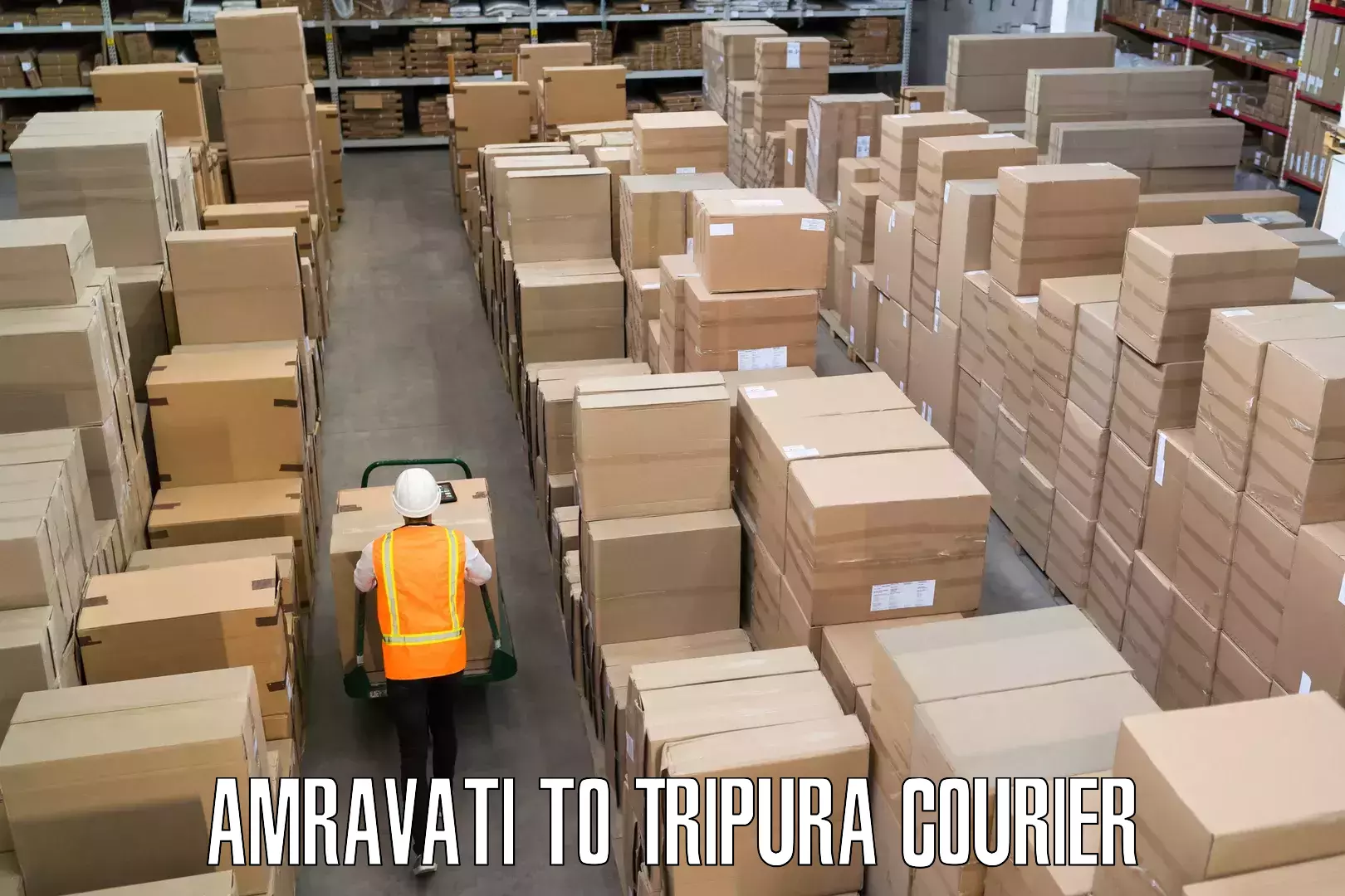 Baggage transport calculator Amravati to Tripura