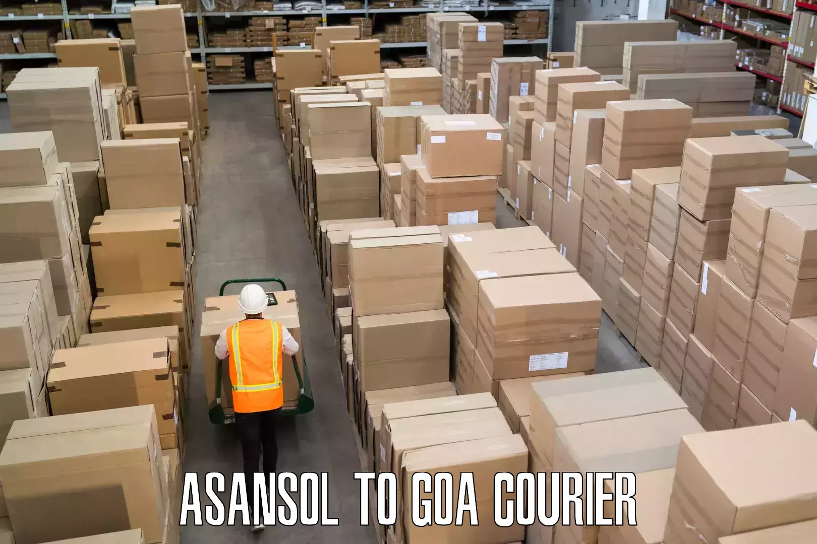 Luggage courier services Asansol to Goa