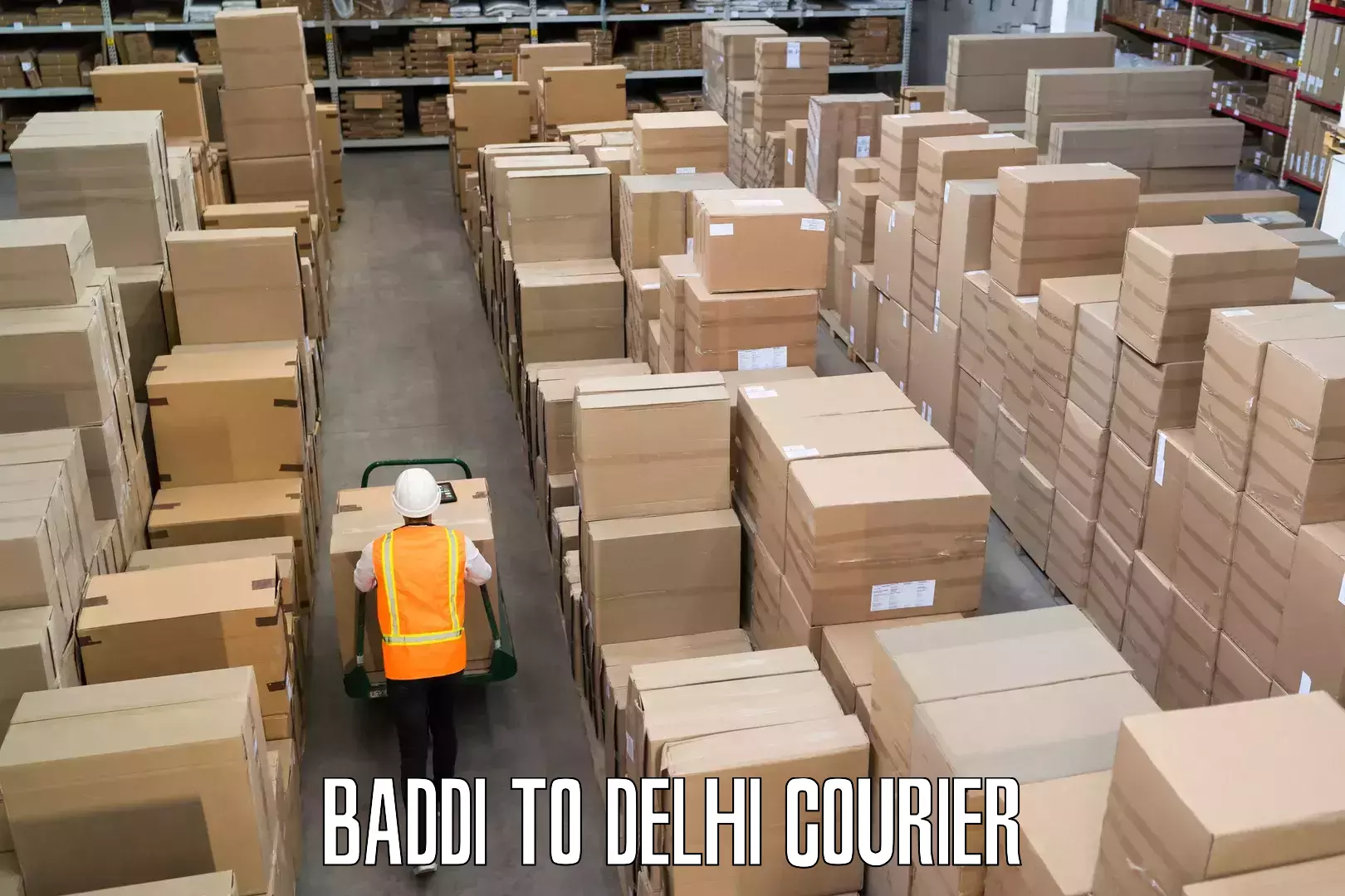 Multi-destination luggage transport Baddi to Delhi