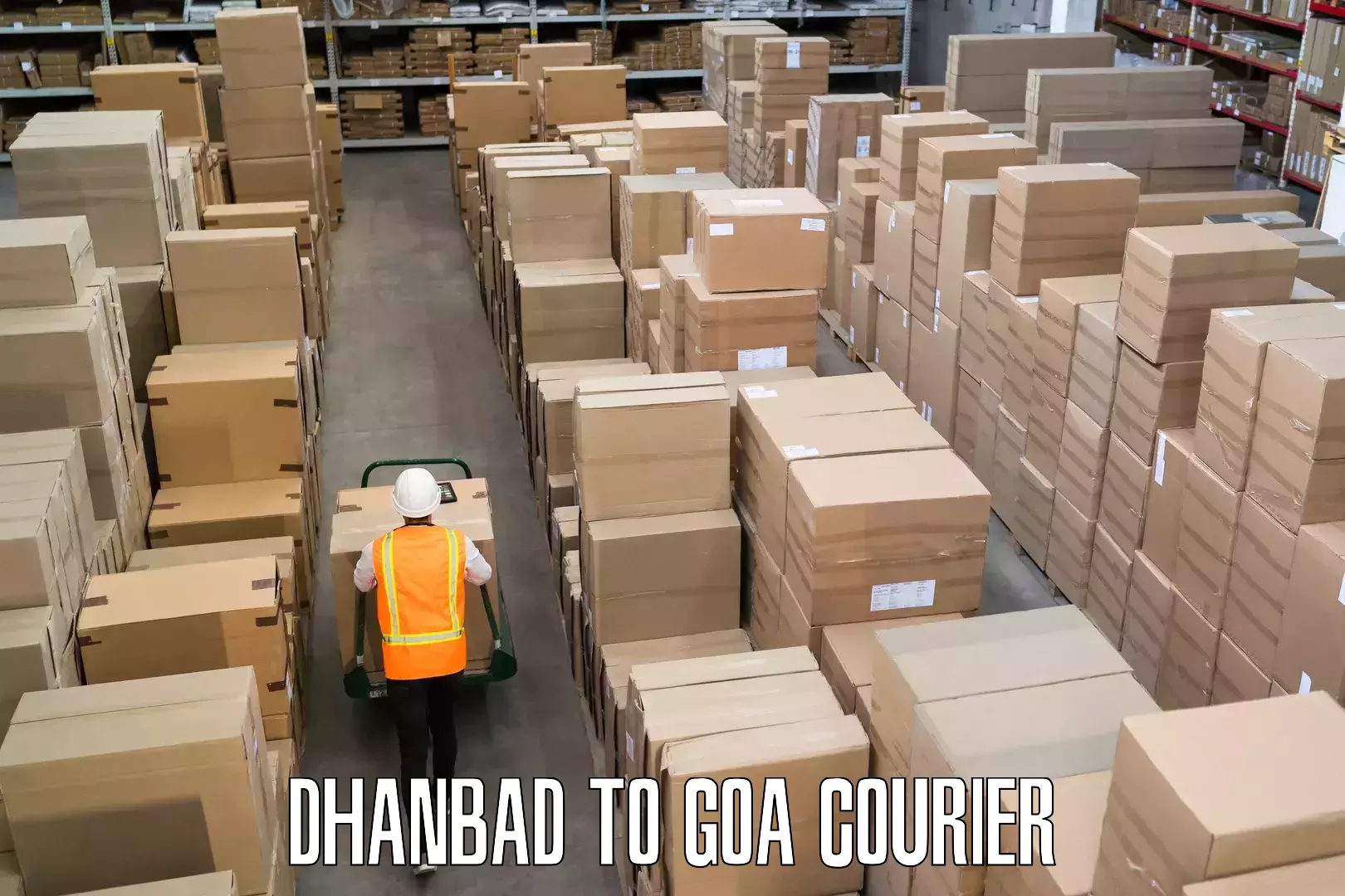 Luggage delivery network Dhanbad to Goa